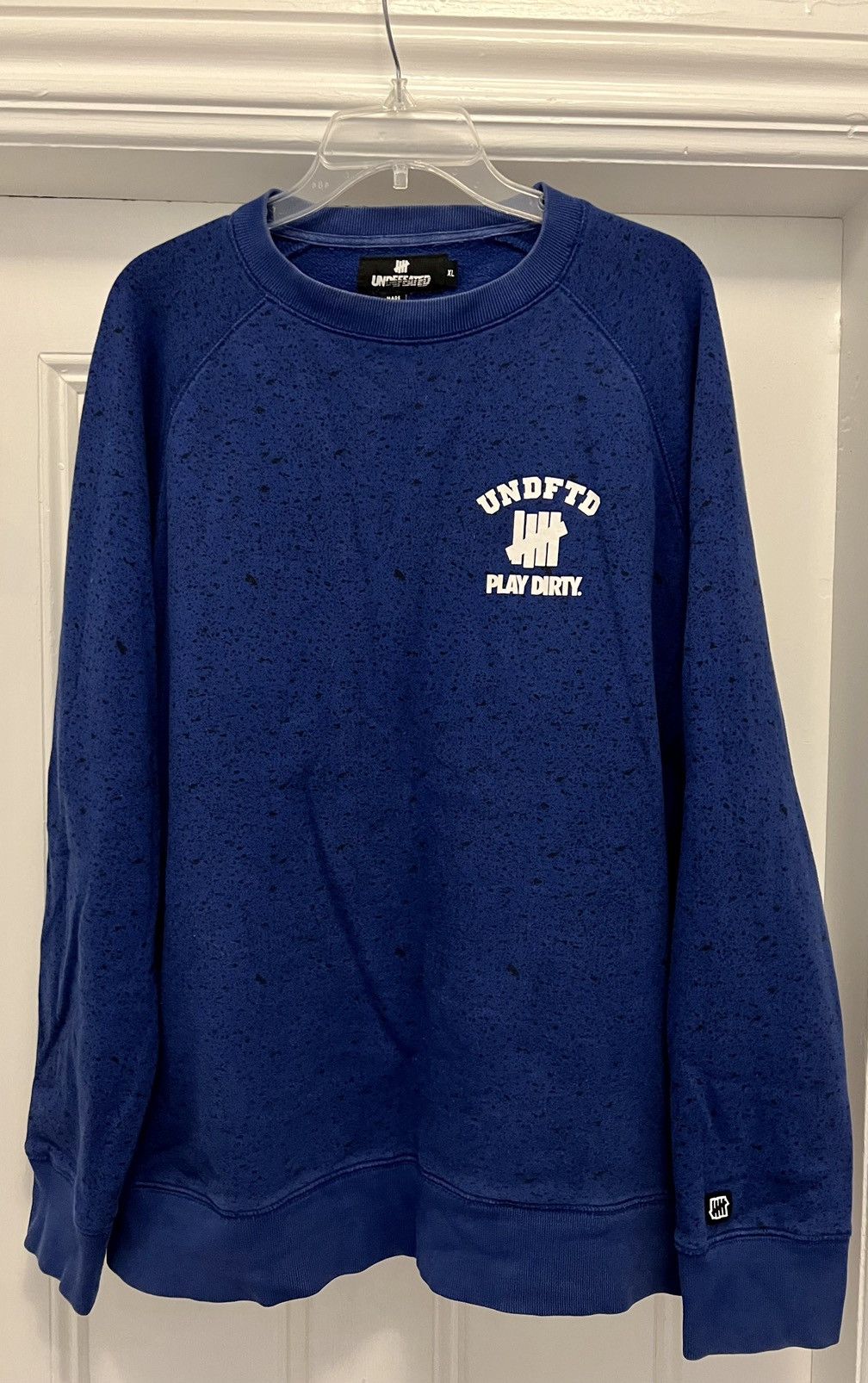 Undefeated Authentic Undefeated UNDFTD Play Dirty Blue Sweatshirt XL Size US XL / EU 56 / 4 - 1 Thumbnail