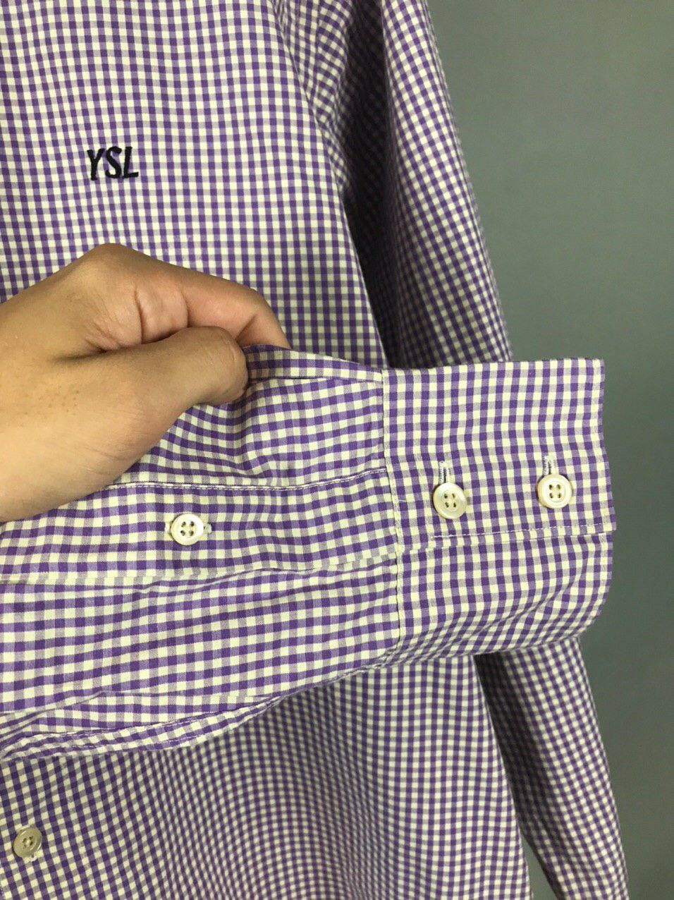 Yves Saint Laurent YSL Yves Saint Laurent luxury vintage shirt Size US M / EU 48-50 / 2 - 5 Thumbnail