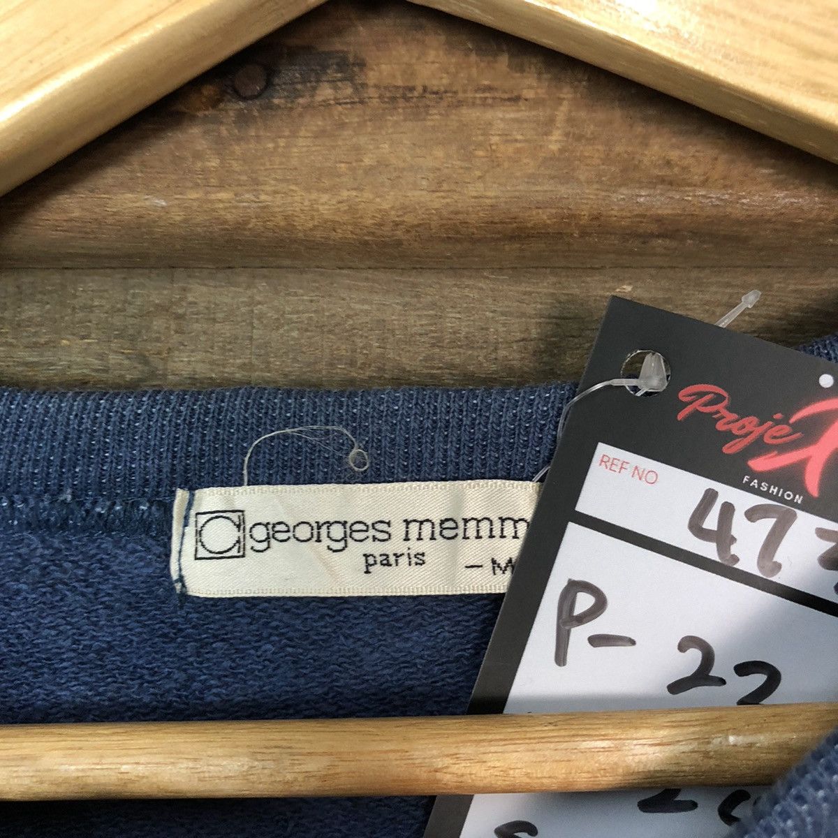 Japanese Brand × Vintage Georges Memmi sport club vintage Blue Sweatshirt #4735 Size US S / EU 44-46 / 1 - 7 Thumbnail