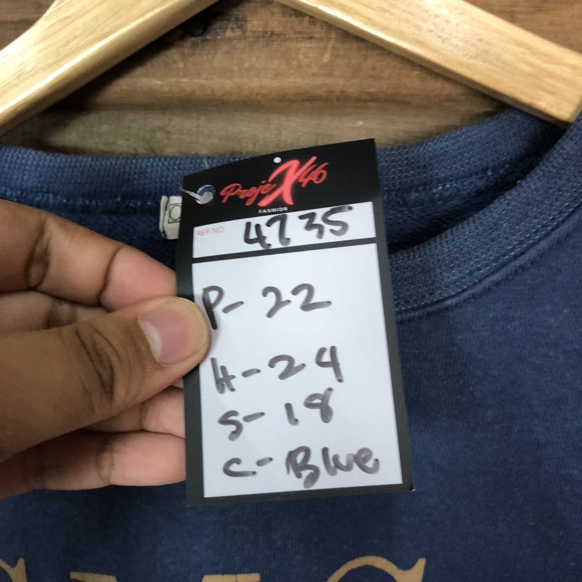 Japanese Brand × Vintage Georges Memmi sport club vintage Blue Sweatshirt #4735 Size US S / EU 44-46 / 1 - 8 Thumbnail