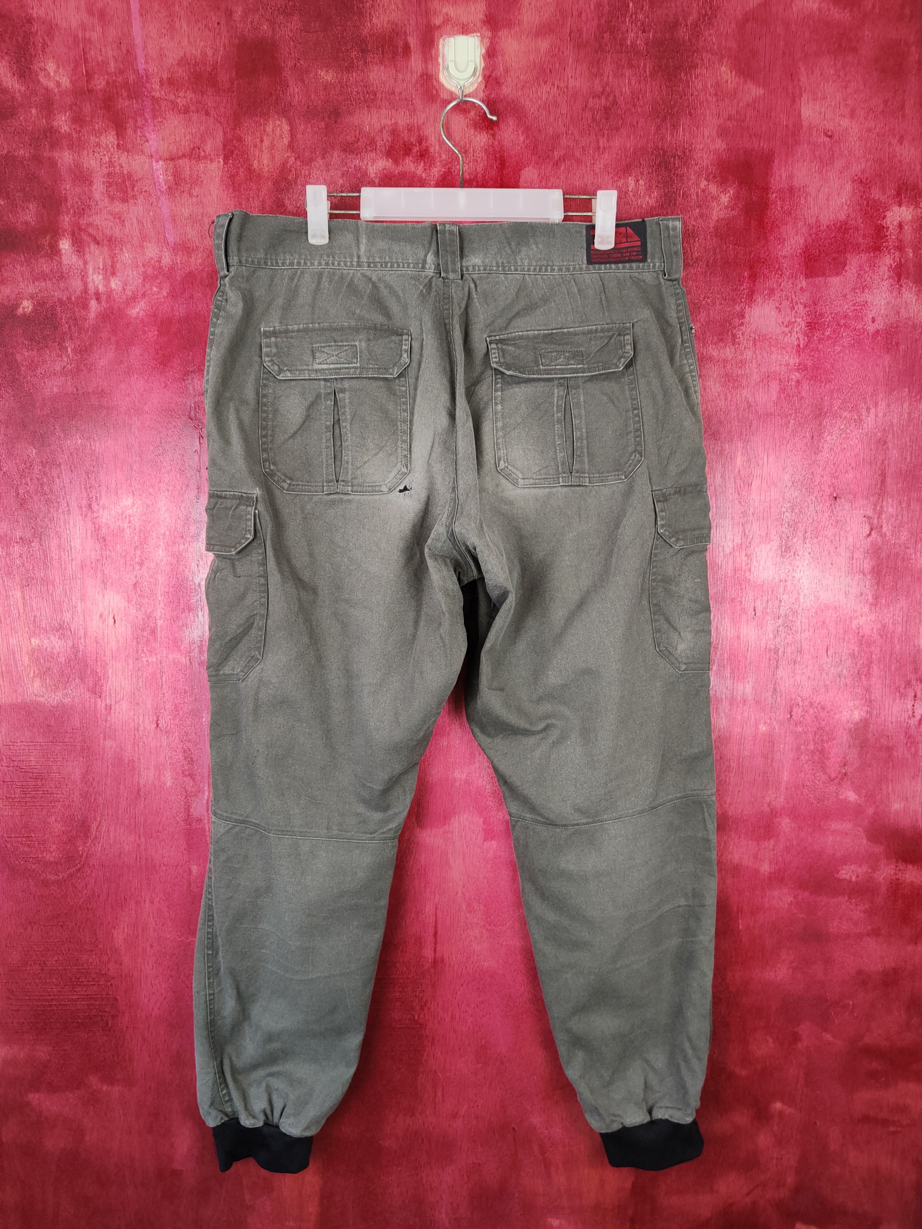 Vintage Tora faded Gray Multi Pocket Tactical Cargo Pants #4889 Size US 34 / EU 50 - 8 Thumbnail