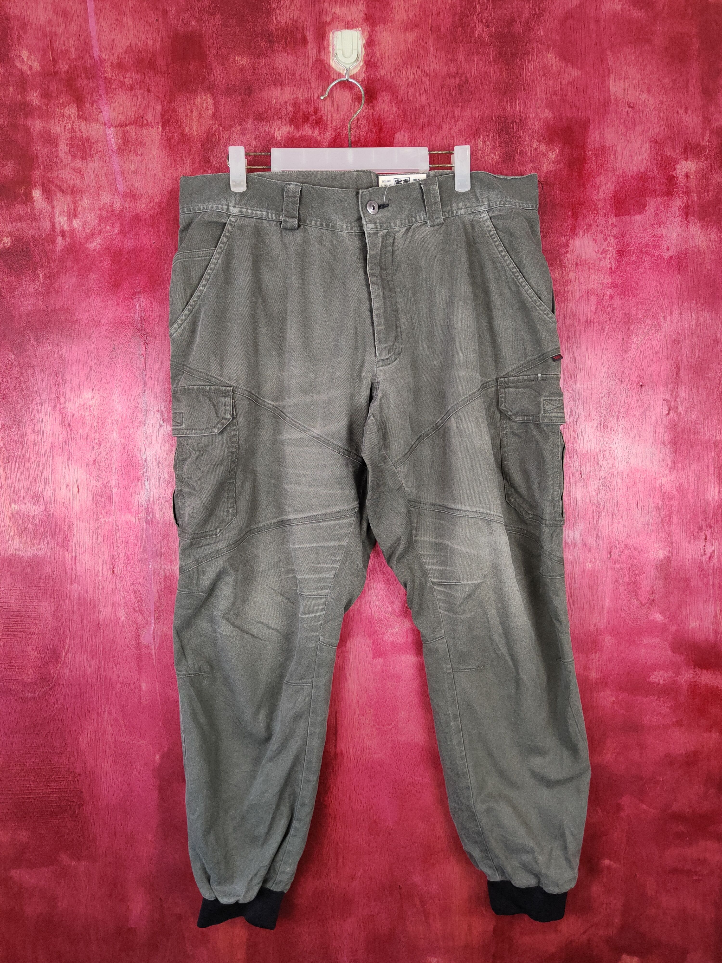 Vintage Tora faded Gray Multi Pocket Tactical Cargo Pants #4889 Size US 34 / EU 50 - 1 Thumbnail