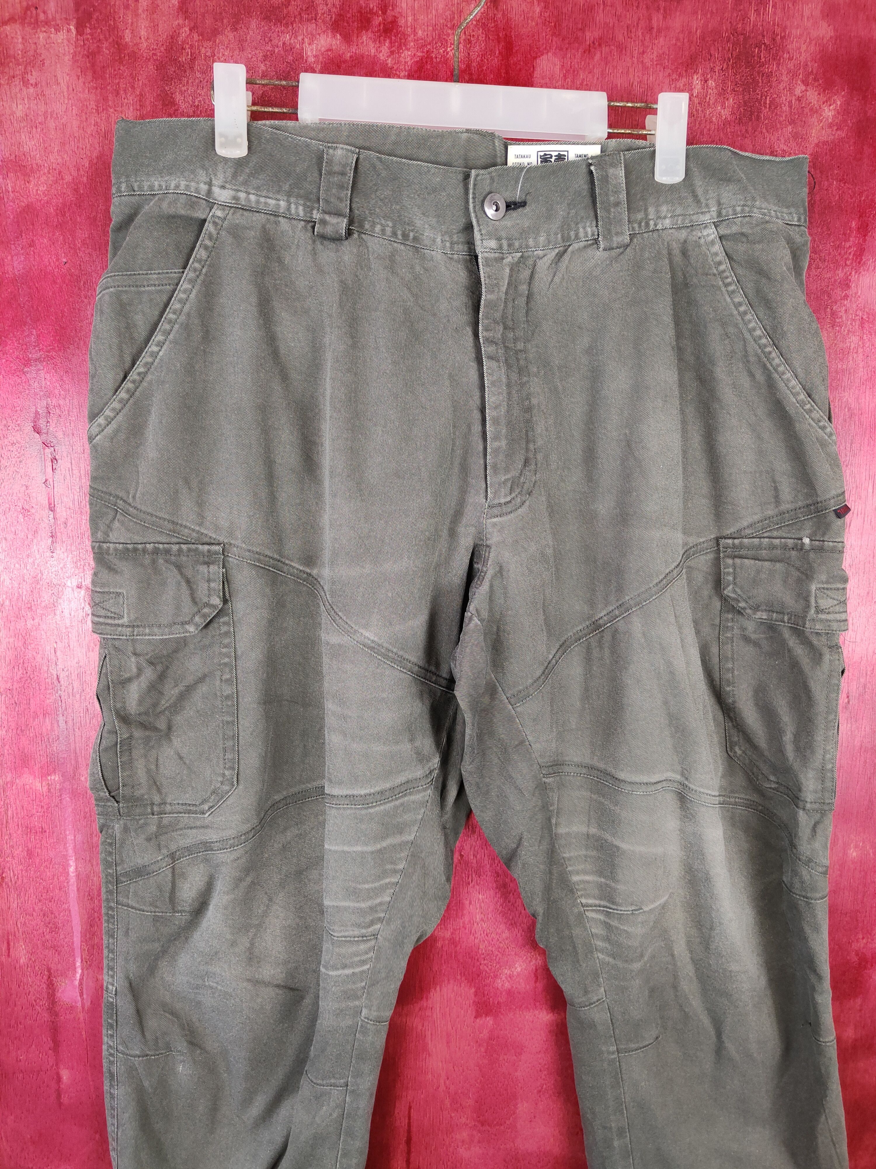 Vintage Tora faded Gray Multi Pocket Tactical Cargo Pants #4889 Size US 34 / EU 50 - 2 Thumbnail