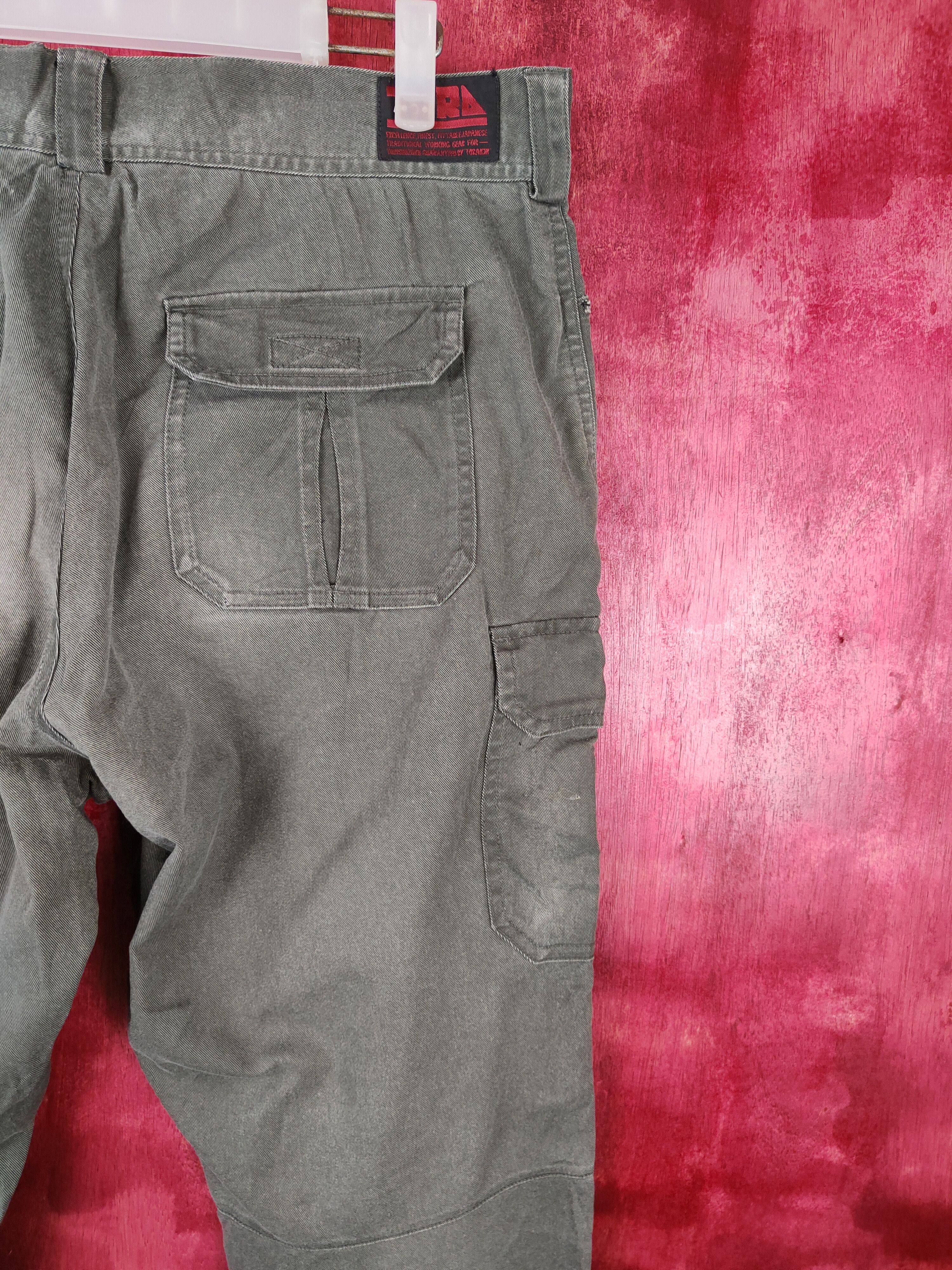 Vintage Tora faded Gray Multi Pocket Tactical Cargo Pants #4889 Size US 34 / EU 50 - 12 Thumbnail