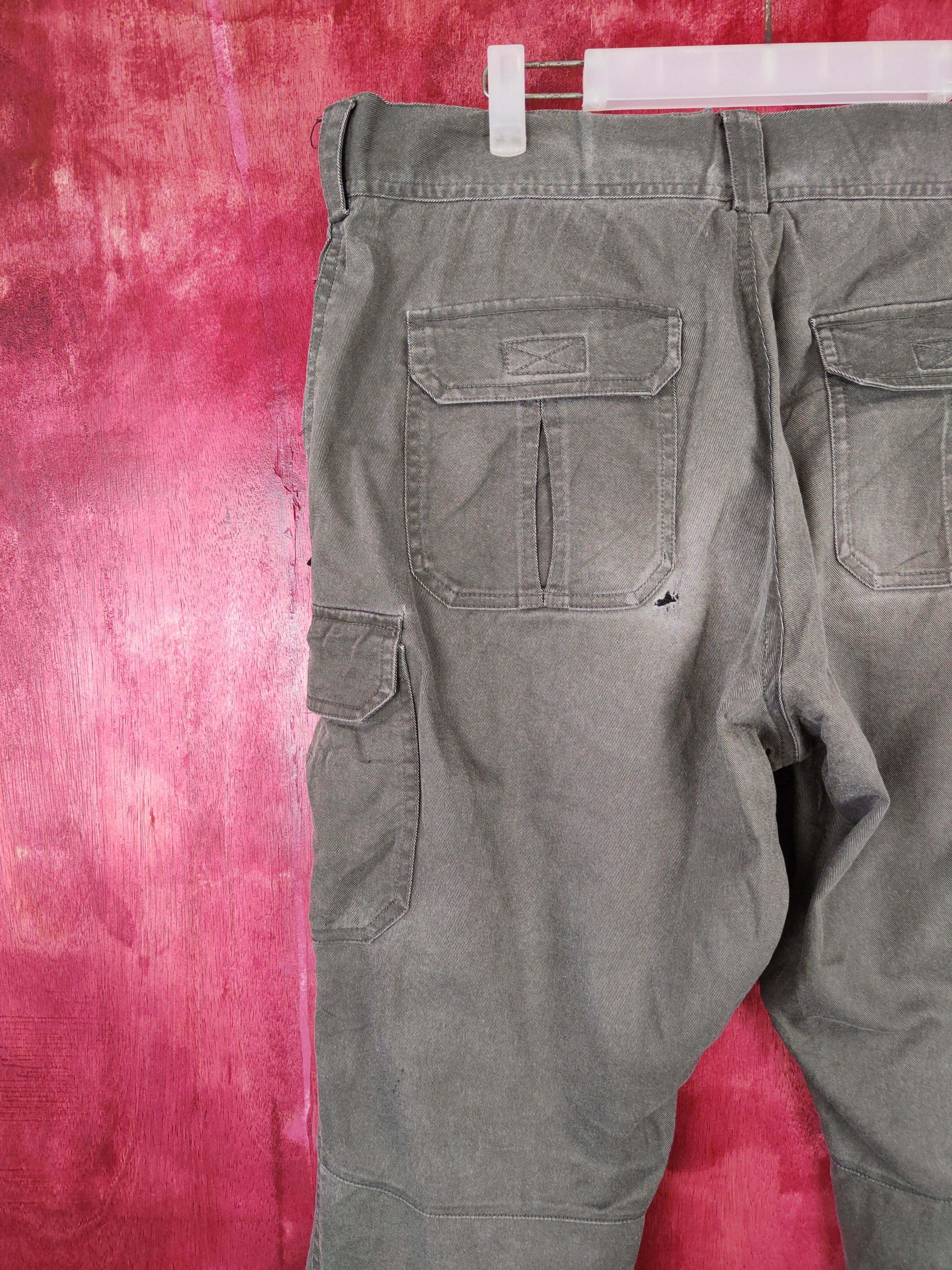 Vintage Tora faded Gray Multi Pocket Tactical Cargo Pants #4889 Size US 34 / EU 50 - 9 Thumbnail