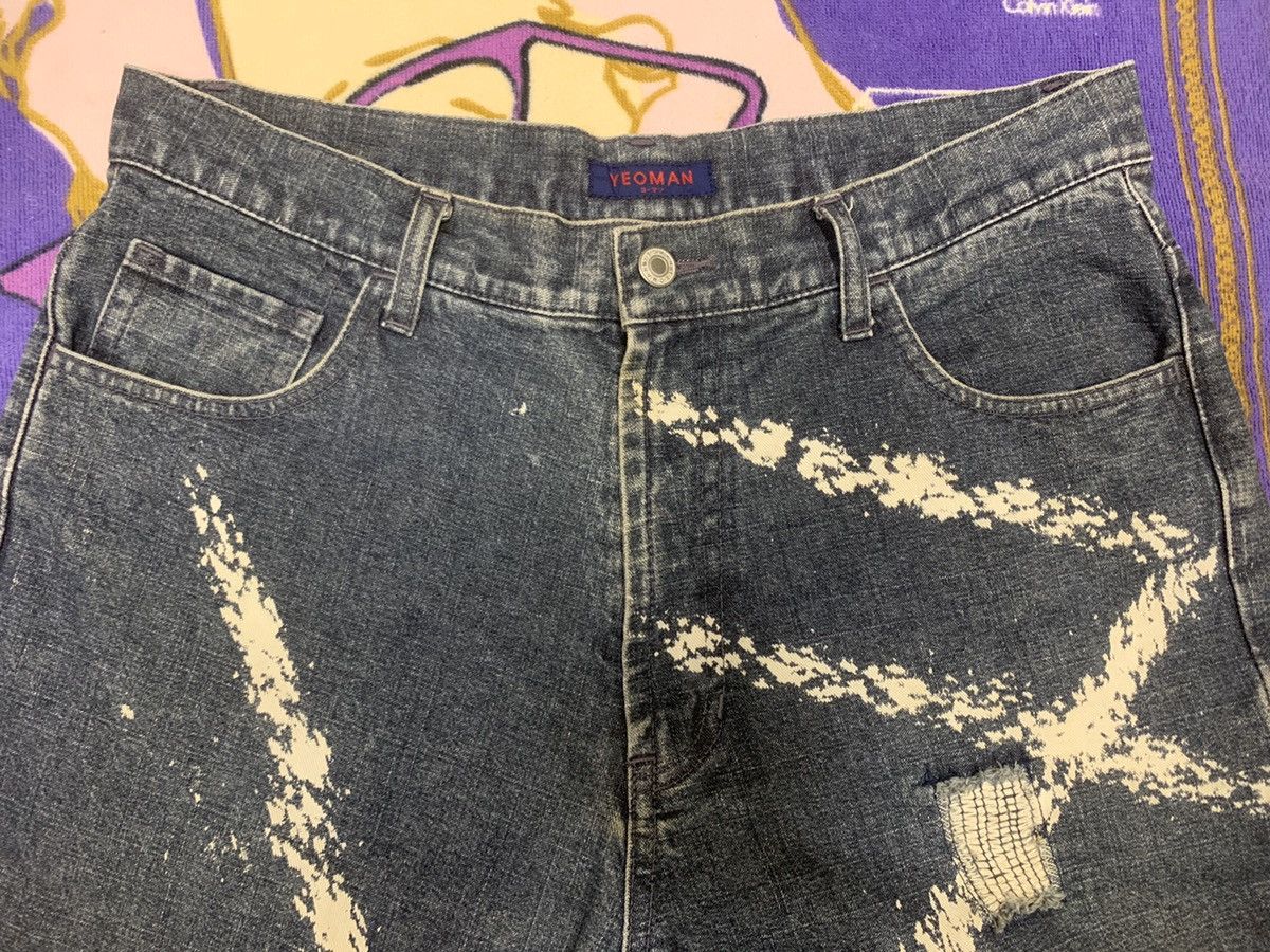 Japanese Brand Japanese Brand by YEOMAN with Paint Design x Rare Size US 34 / EU 50 - 3 Thumbnail