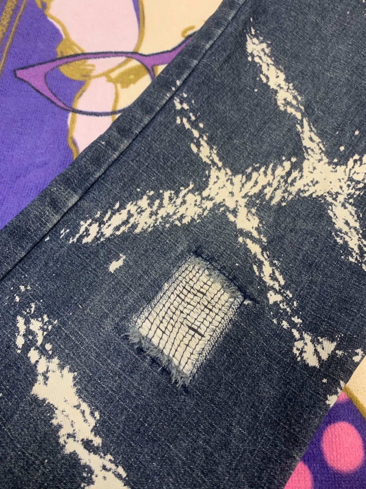 Japanese Brand Japanese Brand by YEOMAN with Paint Design x Rare Size US 34 / EU 50 - 6 Thumbnail
