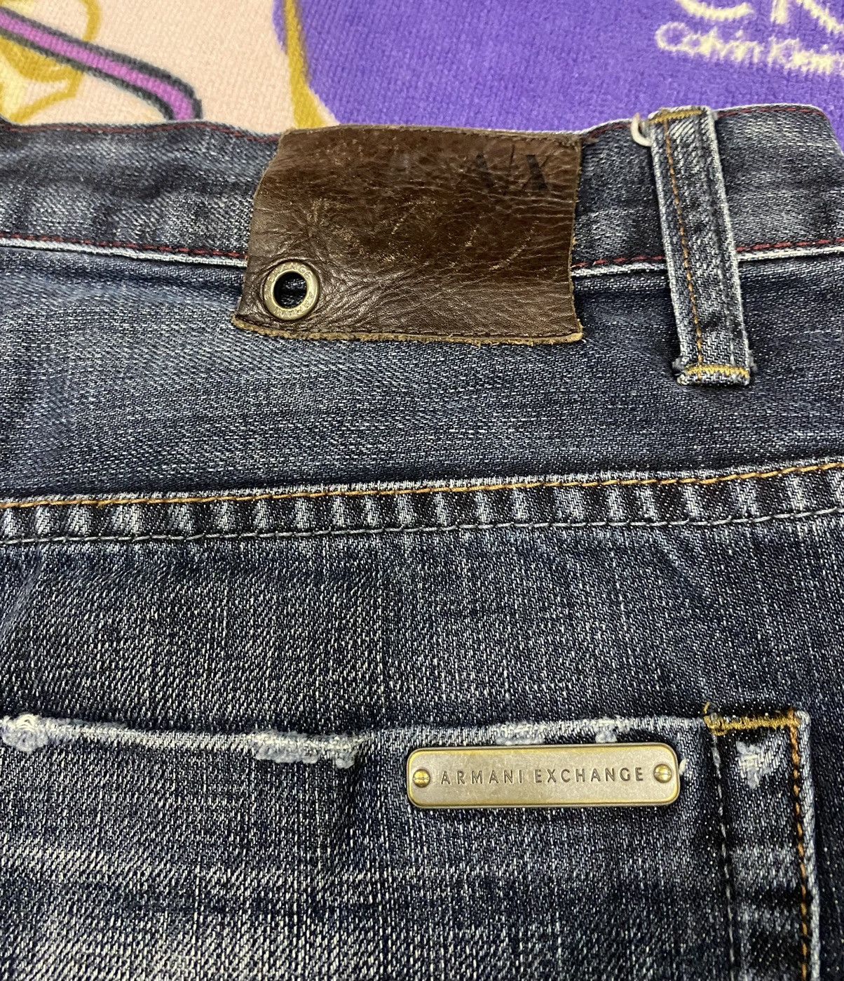 Armani Exchange Rare✌🏼ARMANI EXCHANGE A/X Denim with Rare Design Size US 34 / EU 50 - 9 Thumbnail