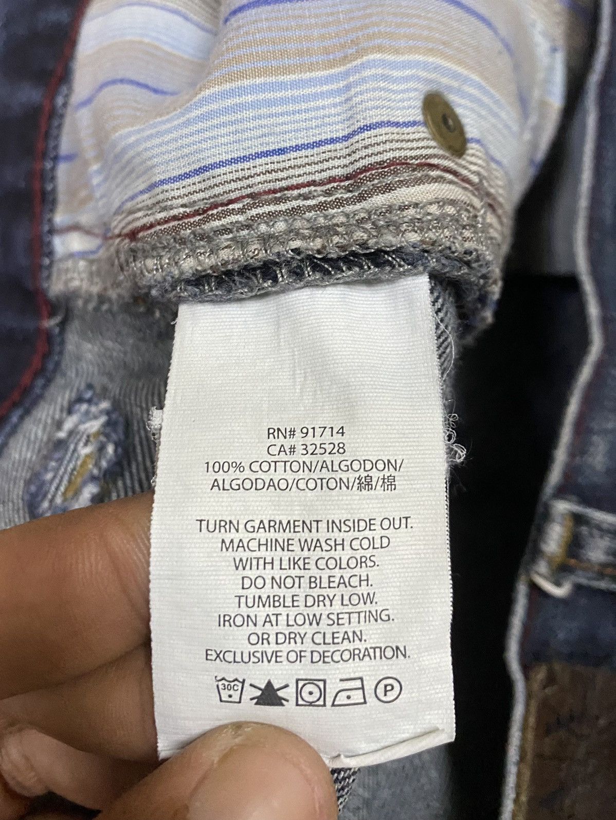 Armani Exchange Rare✌🏼ARMANI EXCHANGE A/X Denim with Rare Design Size US 34 / EU 50 - 17 Thumbnail