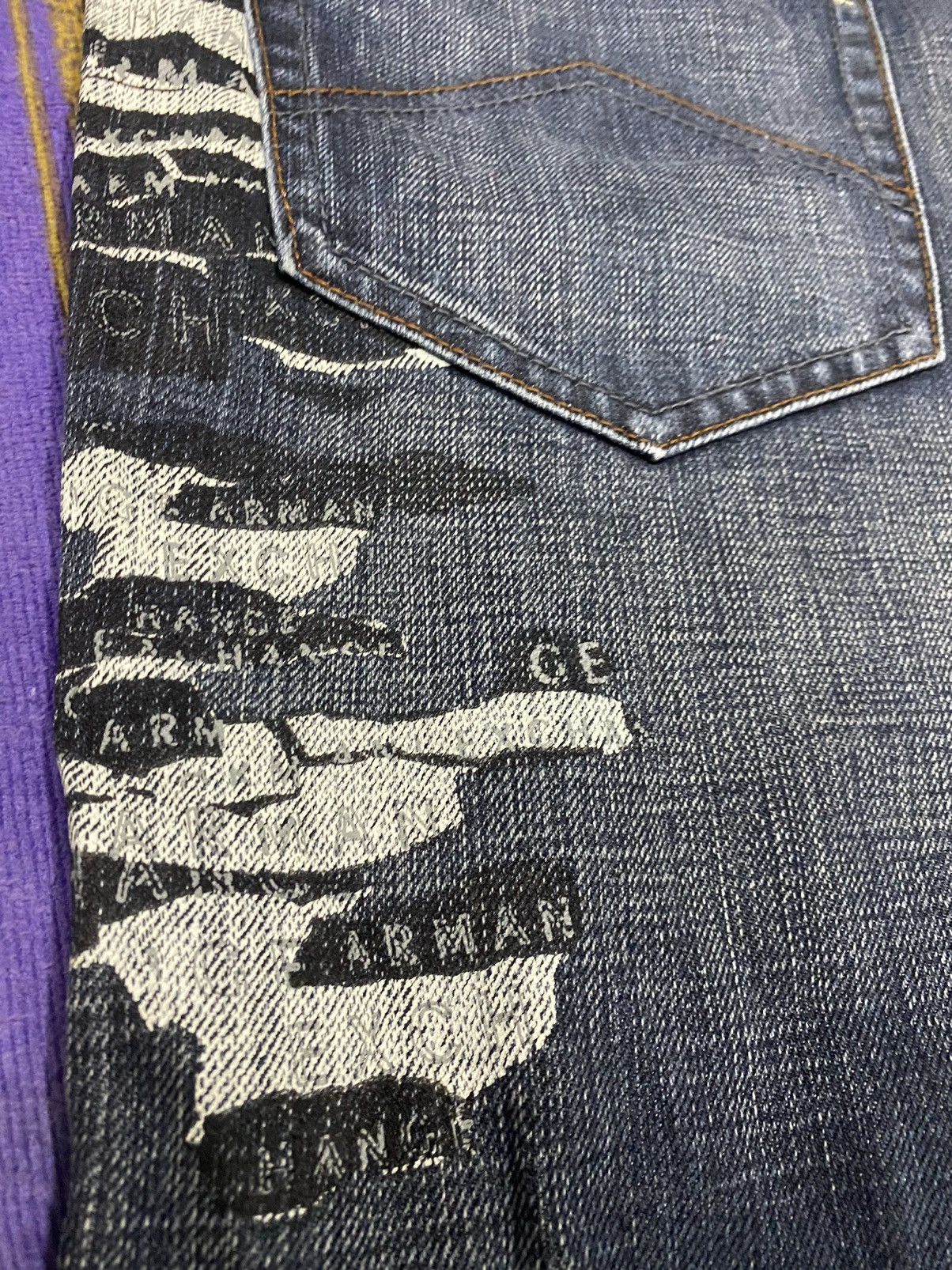 Armani Exchange Rare✌🏼ARMANI EXCHANGE A/X Denim with Rare Design Size US 34 / EU 50 - 6 Thumbnail
