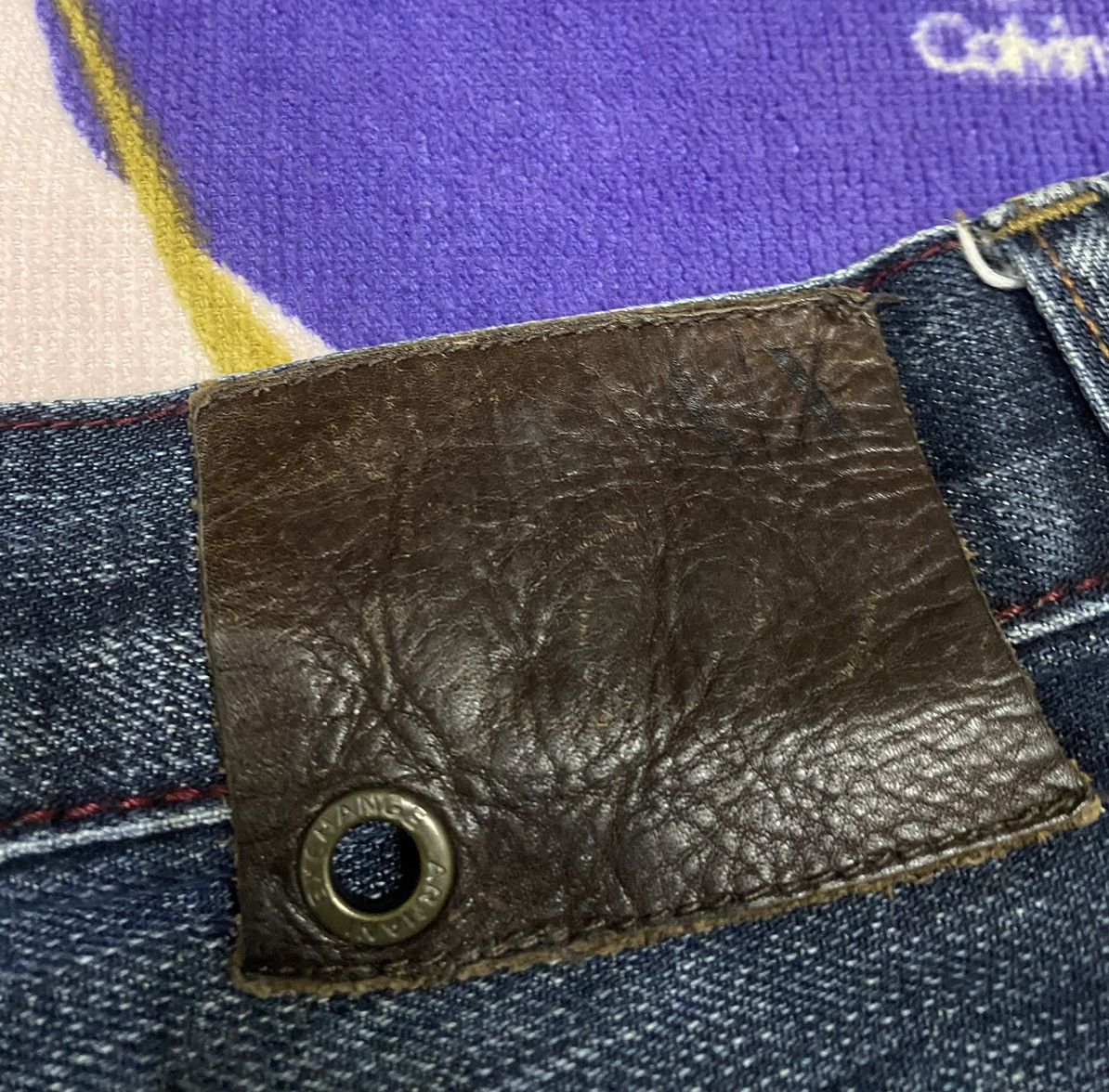 Armani Exchange Rare✌🏼ARMANI EXCHANGE A/X Denim with Rare Design Size US 34 / EU 50 - 10 Thumbnail