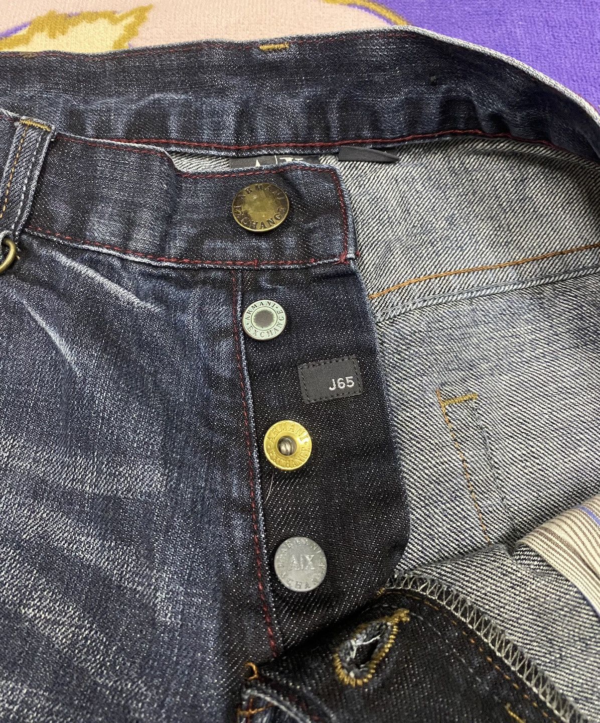Armani Exchange Rare✌🏼ARMANI EXCHANGE A/X Denim with Rare Design Size US 34 / EU 50 - 14 Thumbnail