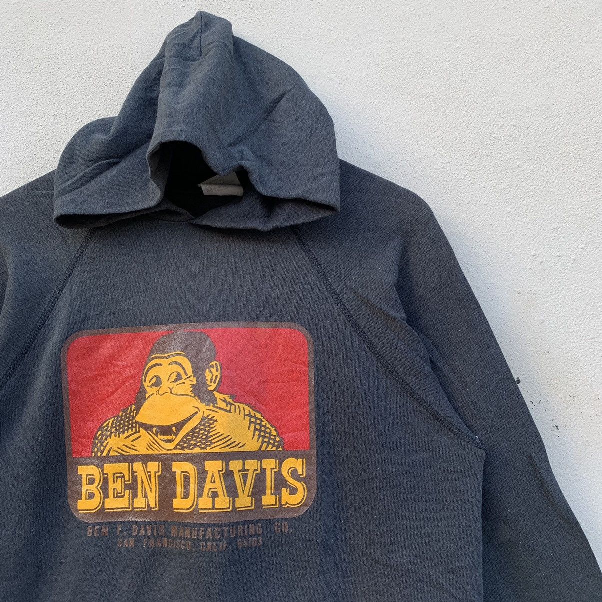 Ben Davis × Hanes × Vintage Vintage 90s BEN DAVIS BIG LOGO HANES TAG Hoodie Jacket Size US L / EU 52-54 / 3 - 4 Thumbnail