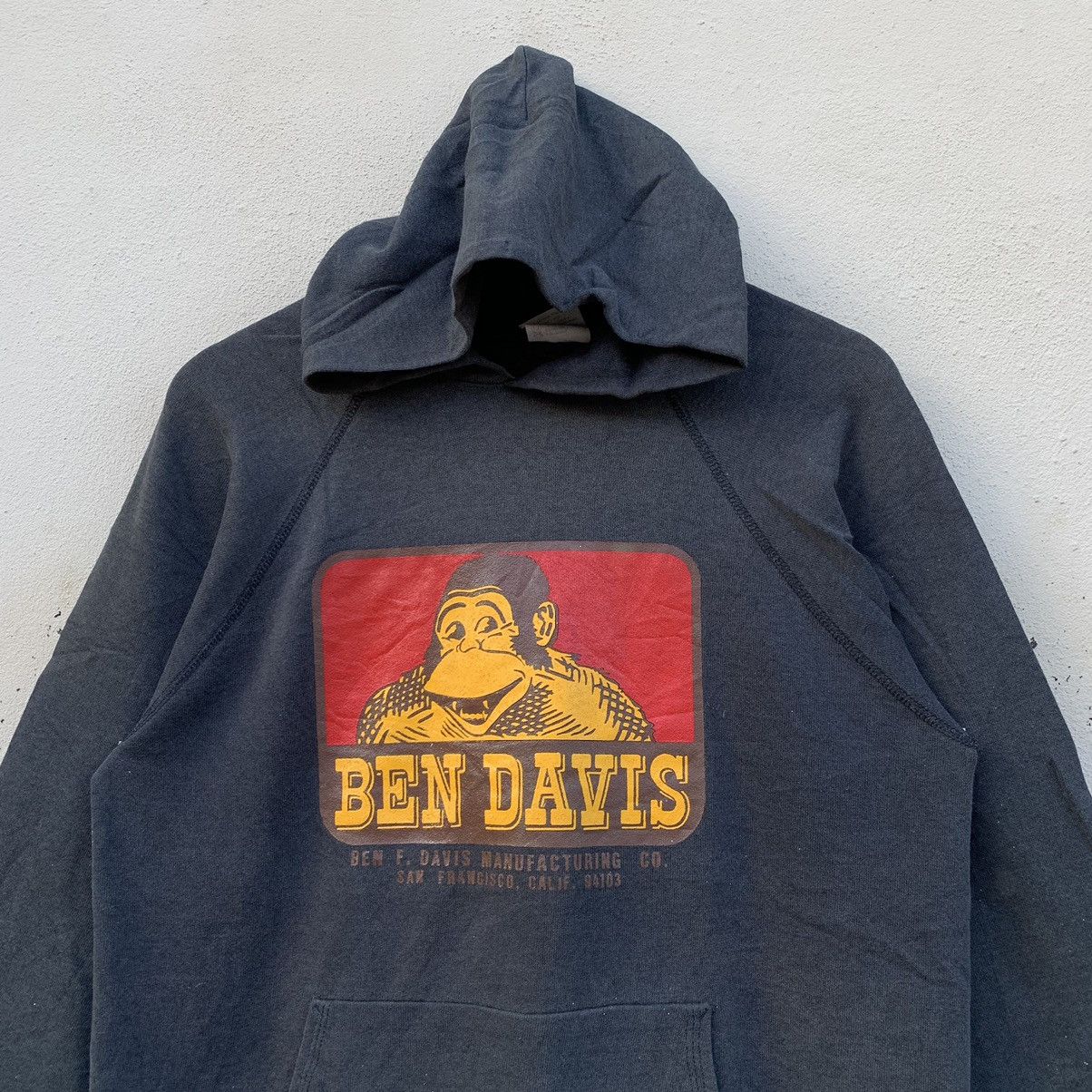 Ben Davis × Hanes × Vintage Vintage 90s BEN DAVIS BIG LOGO HANES TAG Hoodie Jacket Size US L / EU 52-54 / 3 - 2 Thumbnail