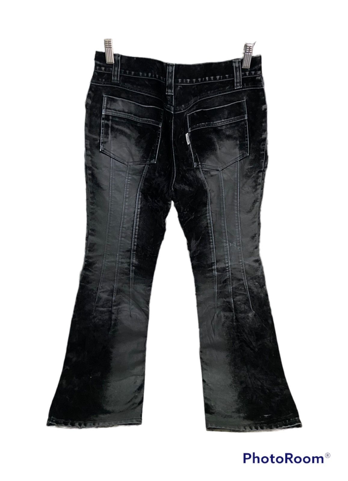 Japanese Brand Japanese Brand Dopsi Black Velour Velvet Pants Size 29" - 2 Thumbnail