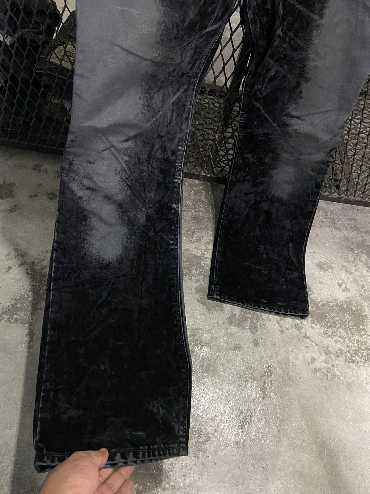Japanese Brand Japanese Brand Dopsi Black Velour Velvet Pants Size 29" - 4 Thumbnail