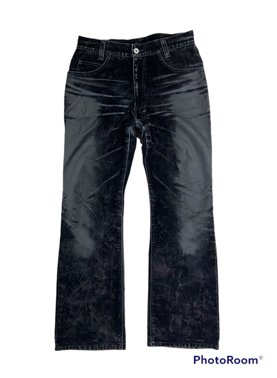 Japanese Brand Japanese Brand Dopsi Black Velour Velvet Pants Size 29" - 1 Thumbnail