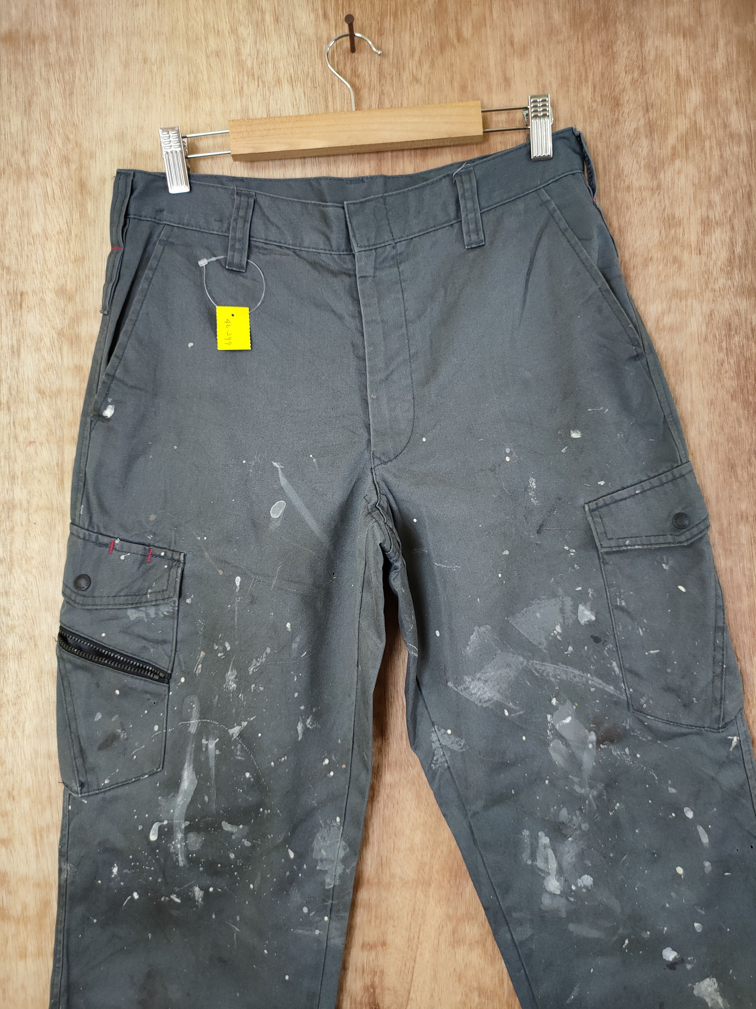 Japanese Brand DL W. Impact painter dirty worker cargo pants #46-299 Size US 30 / EU 46 - 4 Thumbnail