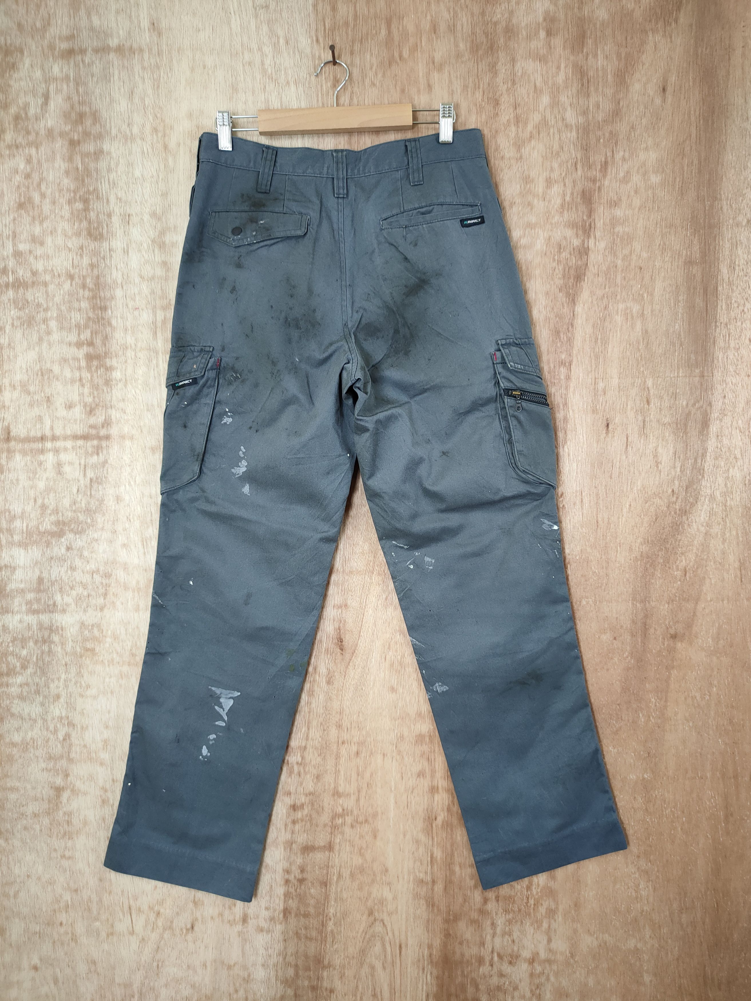 Japanese Brand DL W. Impact painter dirty worker cargo pants #46-299 Size US 30 / EU 46 - 6 Thumbnail
