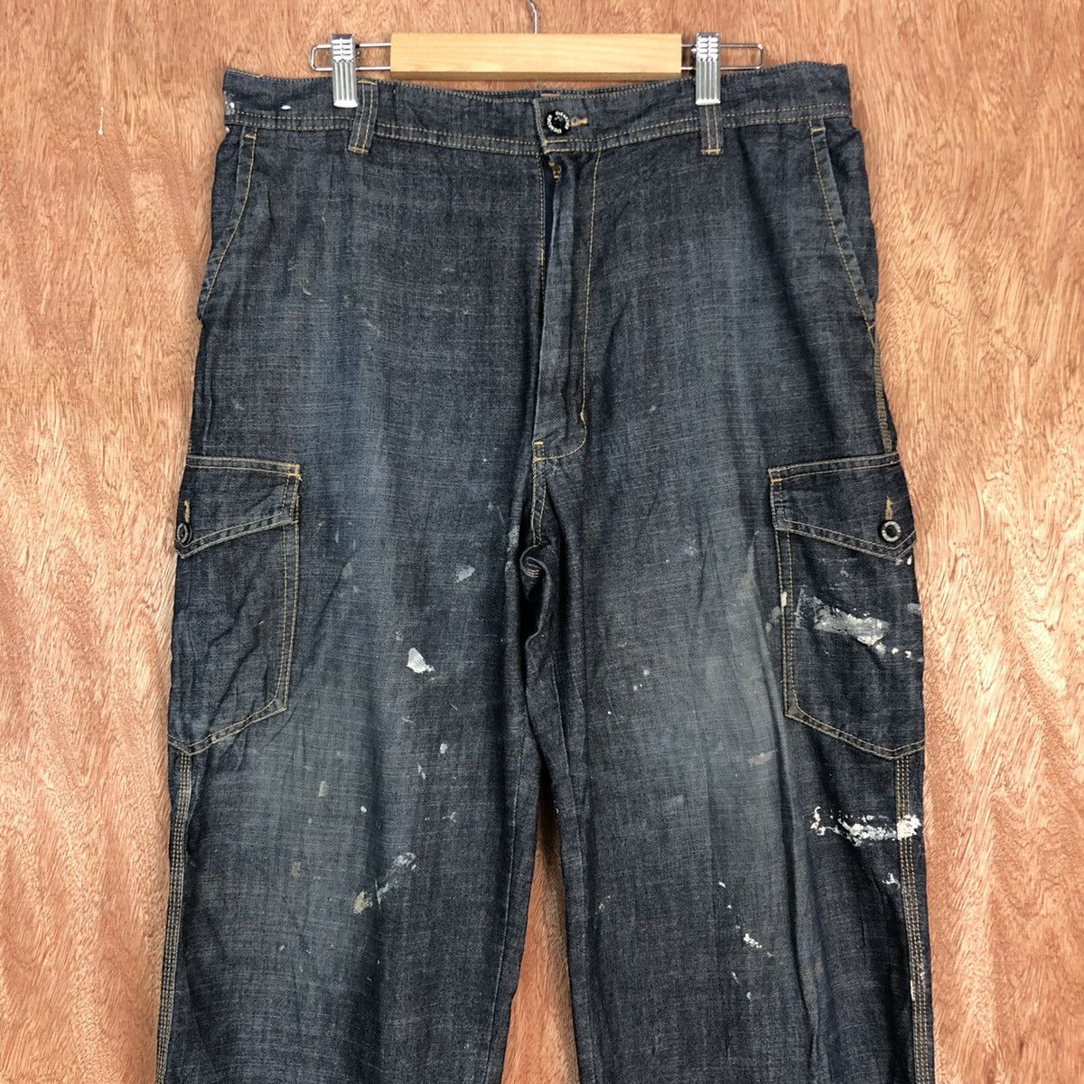 Japanese Brand DL Evenriver Blue painter Multipocket Denim Pants #c618DL Size US 34 / EU 50 - 2 Thumbnail