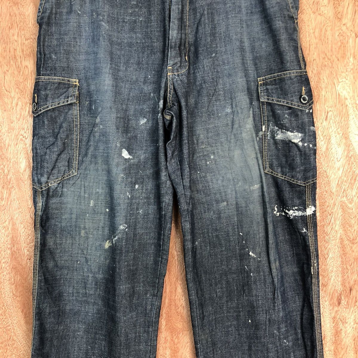Japanese Brand DL Evenriver Blue painter Multipocket Denim Pants #c618DL Size US 34 / EU 50 - 4 Thumbnail