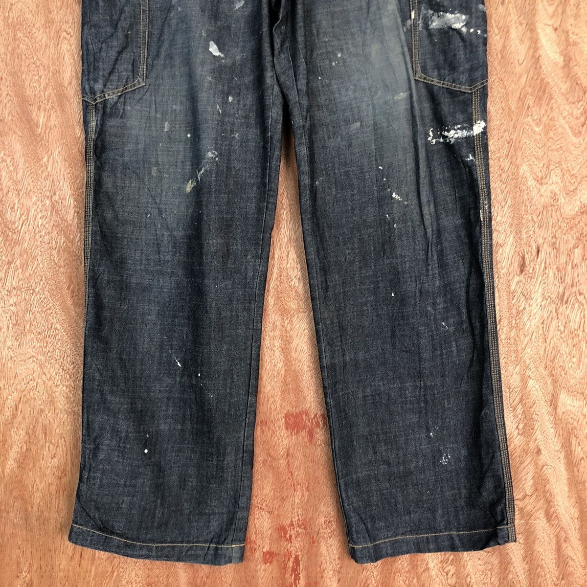 Japanese Brand DL Evenriver Blue painter Multipocket Denim Pants #c618DL Size US 34 / EU 50 - 3 Thumbnail