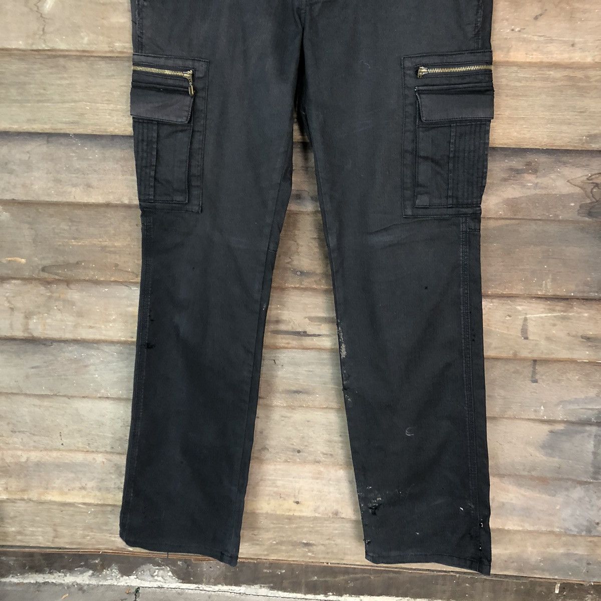 Faded Glory × Japanese Brand Klein Plus Homme multi pocket tactical Cargo Pants #7023 Size 34" / US 12 / IT 48 - 3 Thumbnail