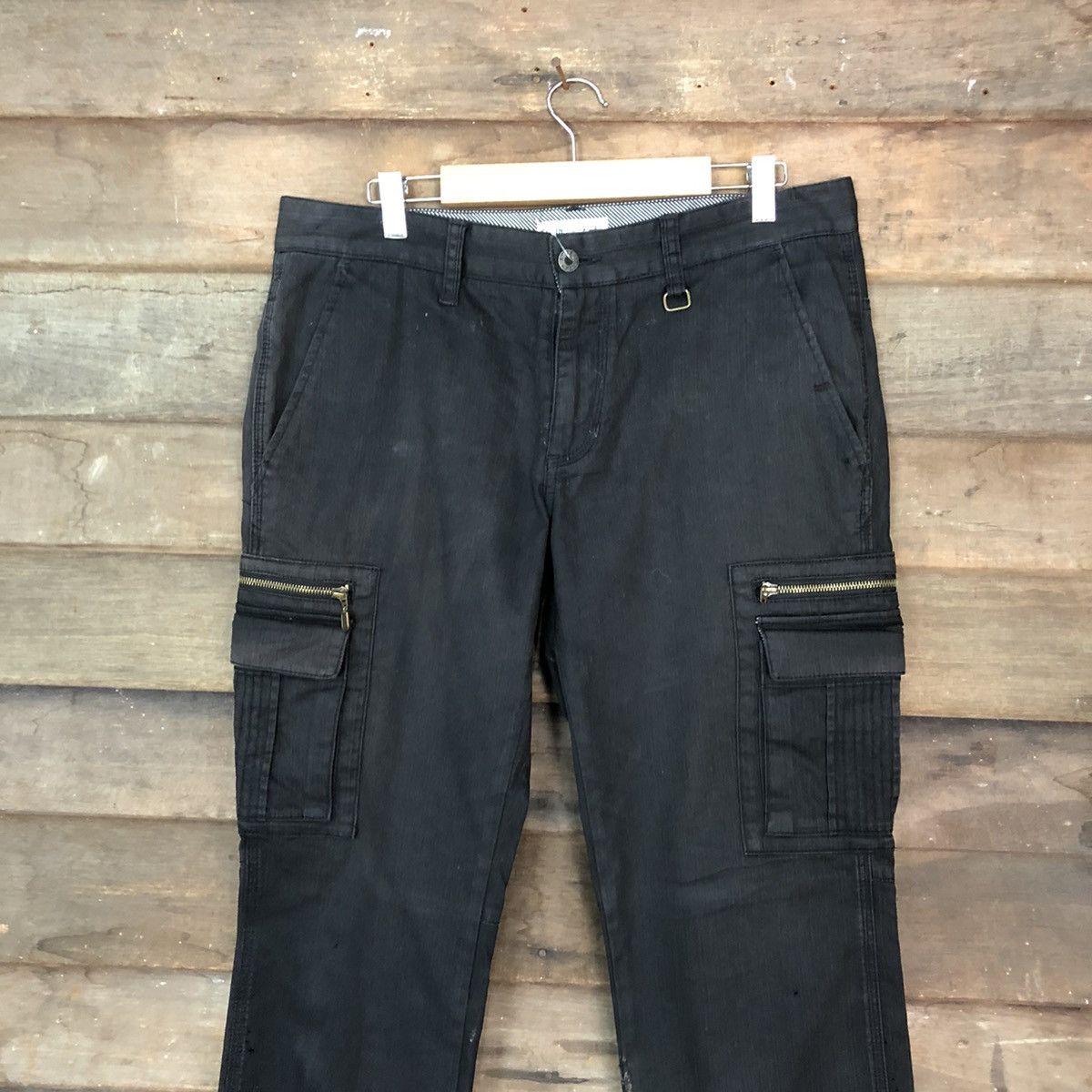 Faded Glory × Japanese Brand Klein Plus Homme multi pocket tactical Cargo Pants #7023 Size 34" / US 12 / IT 48 - 2 Thumbnail