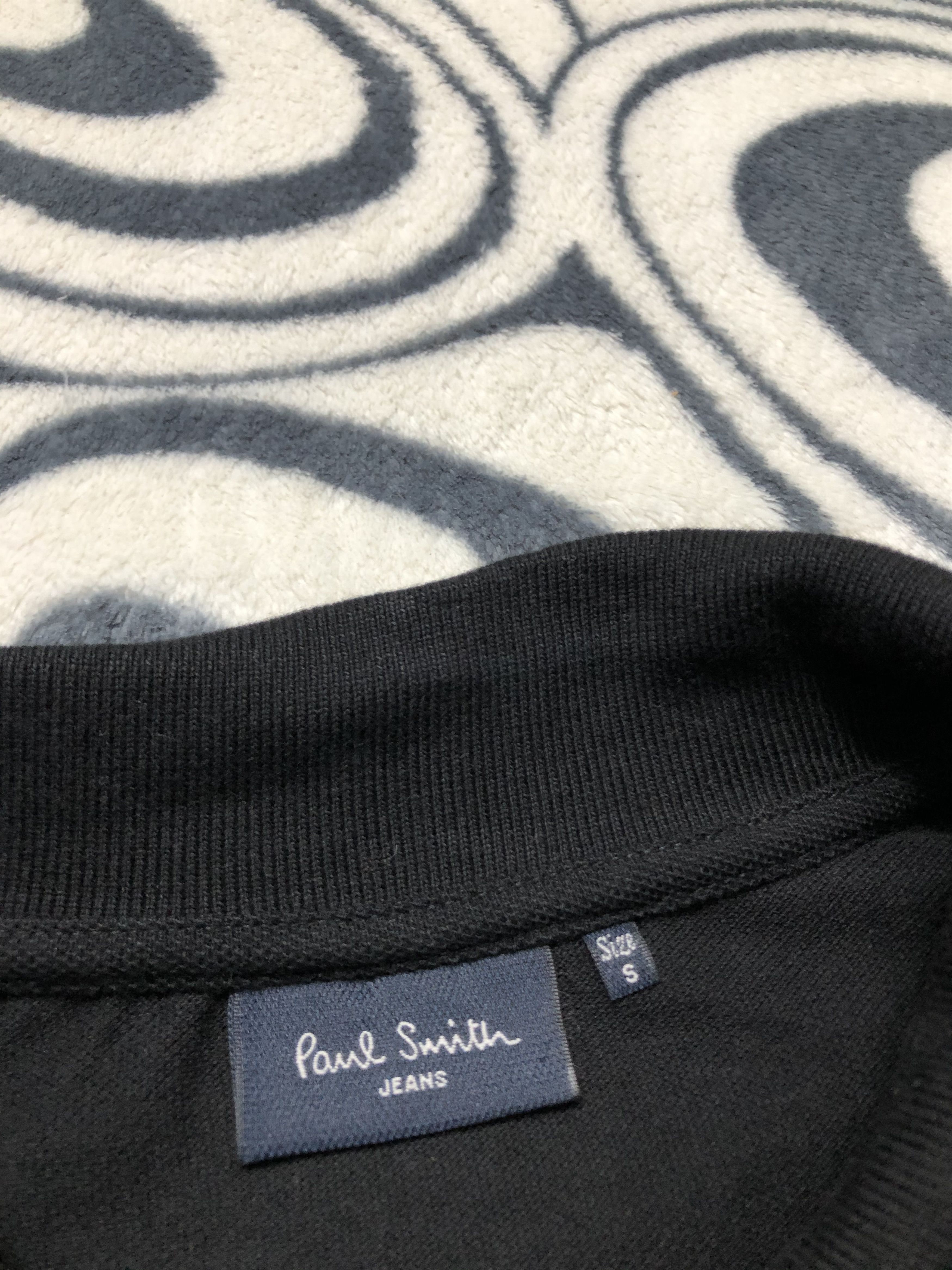 Paul Smith × Vintage Paul Smith Grey Zebra Cotton Long Sleeve Polo Shirt Size US L / EU 52-54 / 3 - 5 Thumbnail