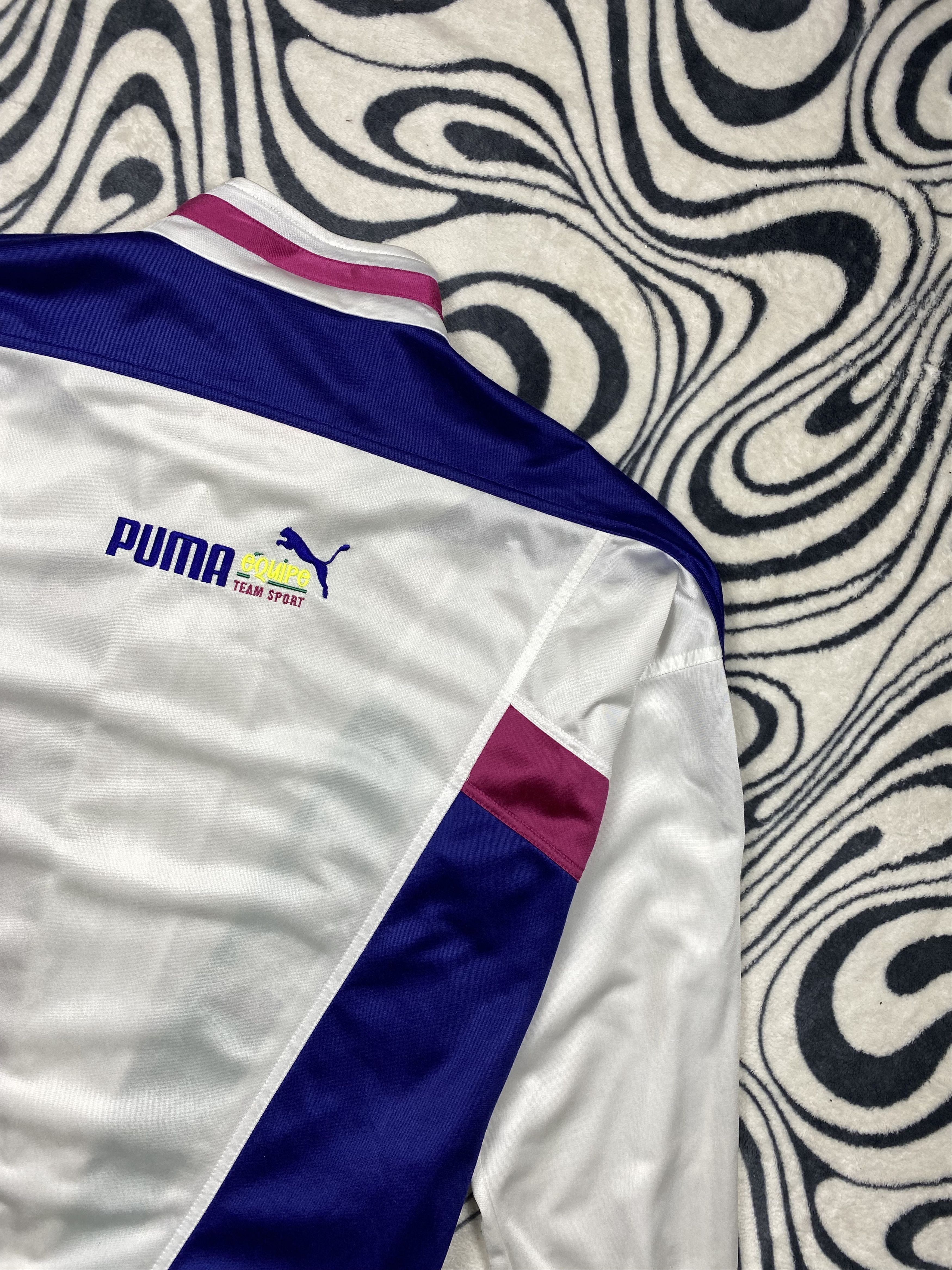Puma Puma Equipe 90s Vintage Mens Track Top Jacket Size US XL / EU 56 / 4 - 9 Thumbnail