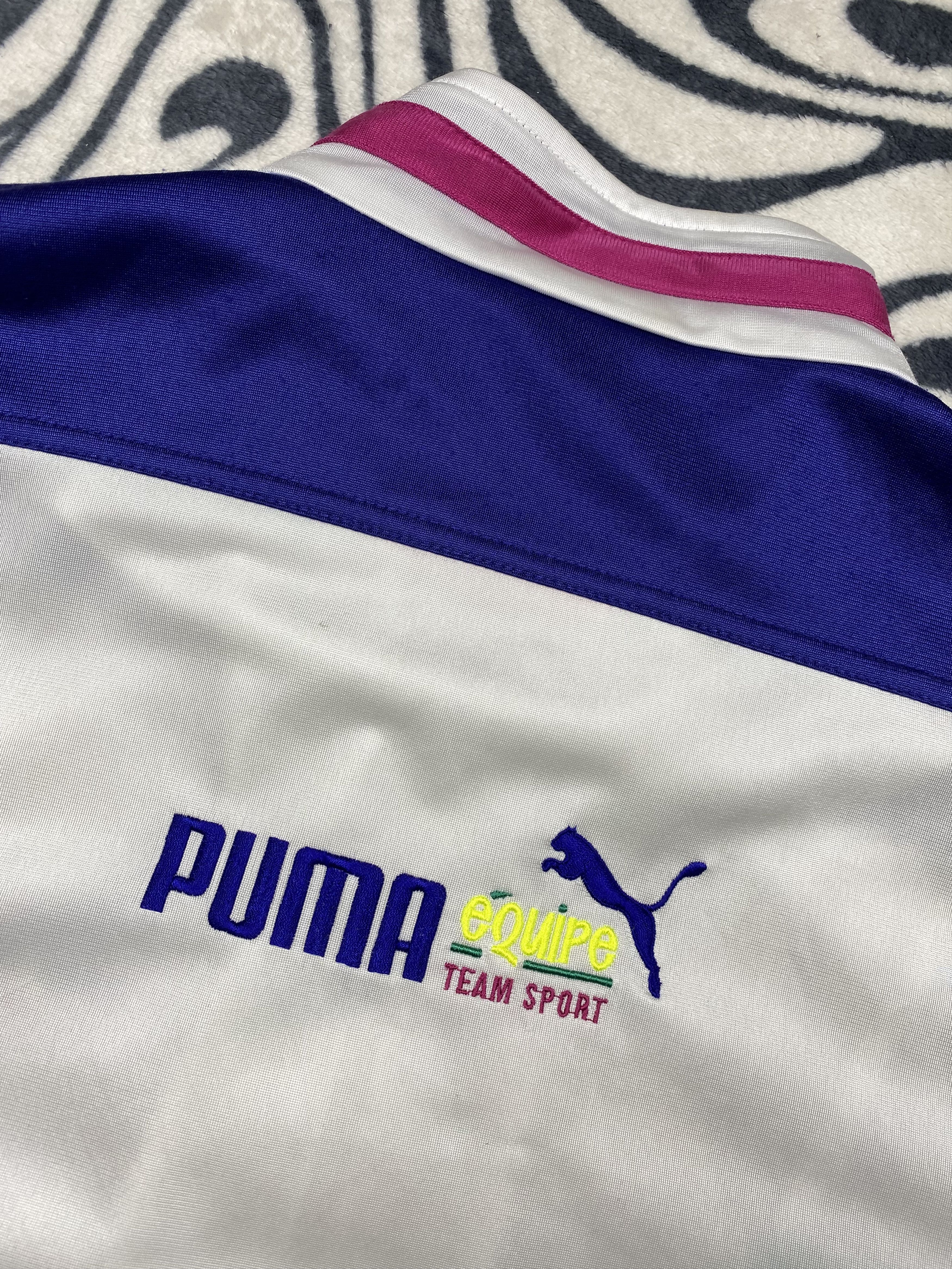 Puma Puma Equipe 90s Vintage Mens Track Top Jacket Size US XL / EU 56 / 4 - 10 Thumbnail