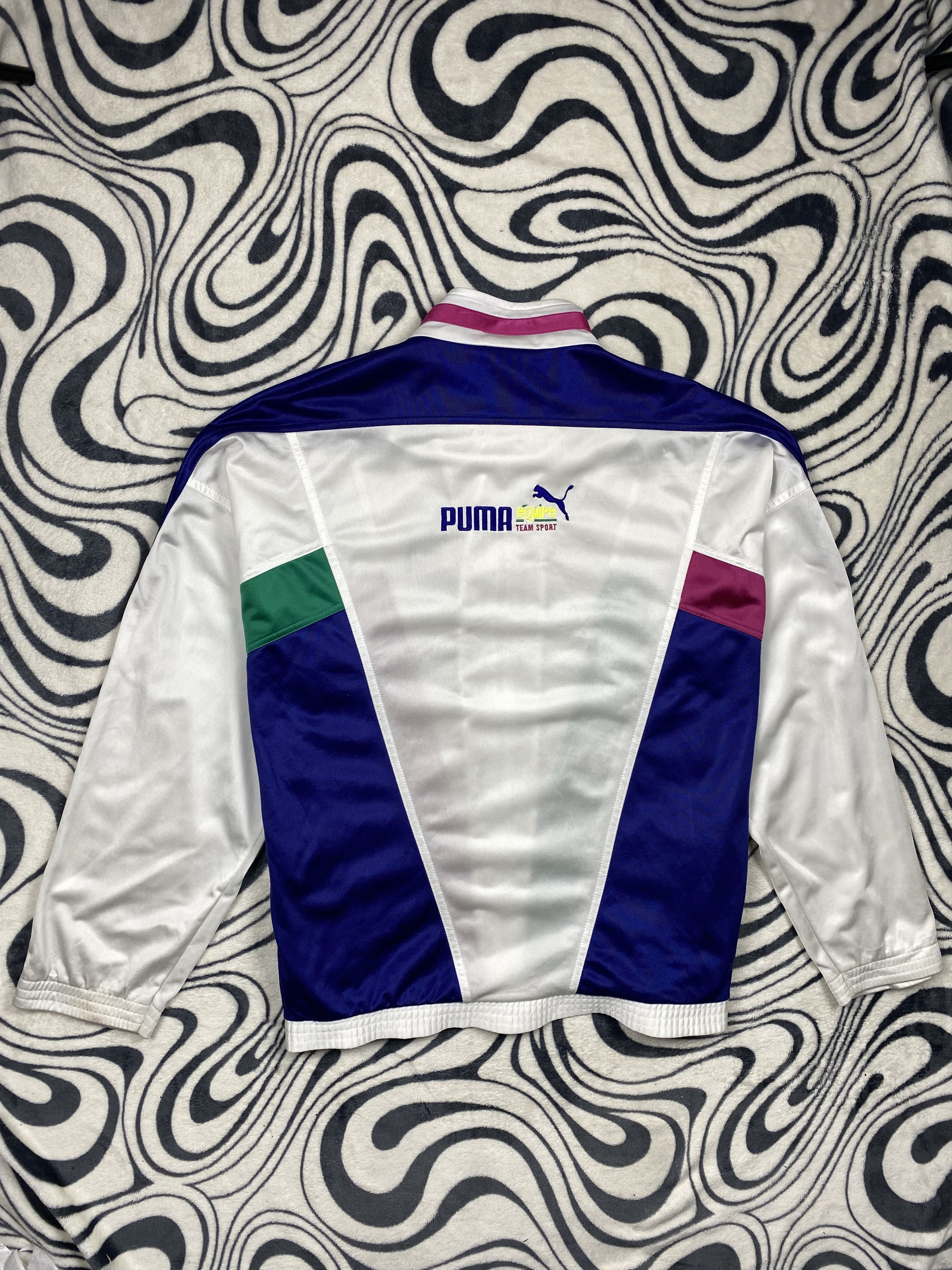 Puma Puma Equipe 90s Vintage Mens Track Top Jacket Size US XL / EU 56 / 4 - 8 Thumbnail