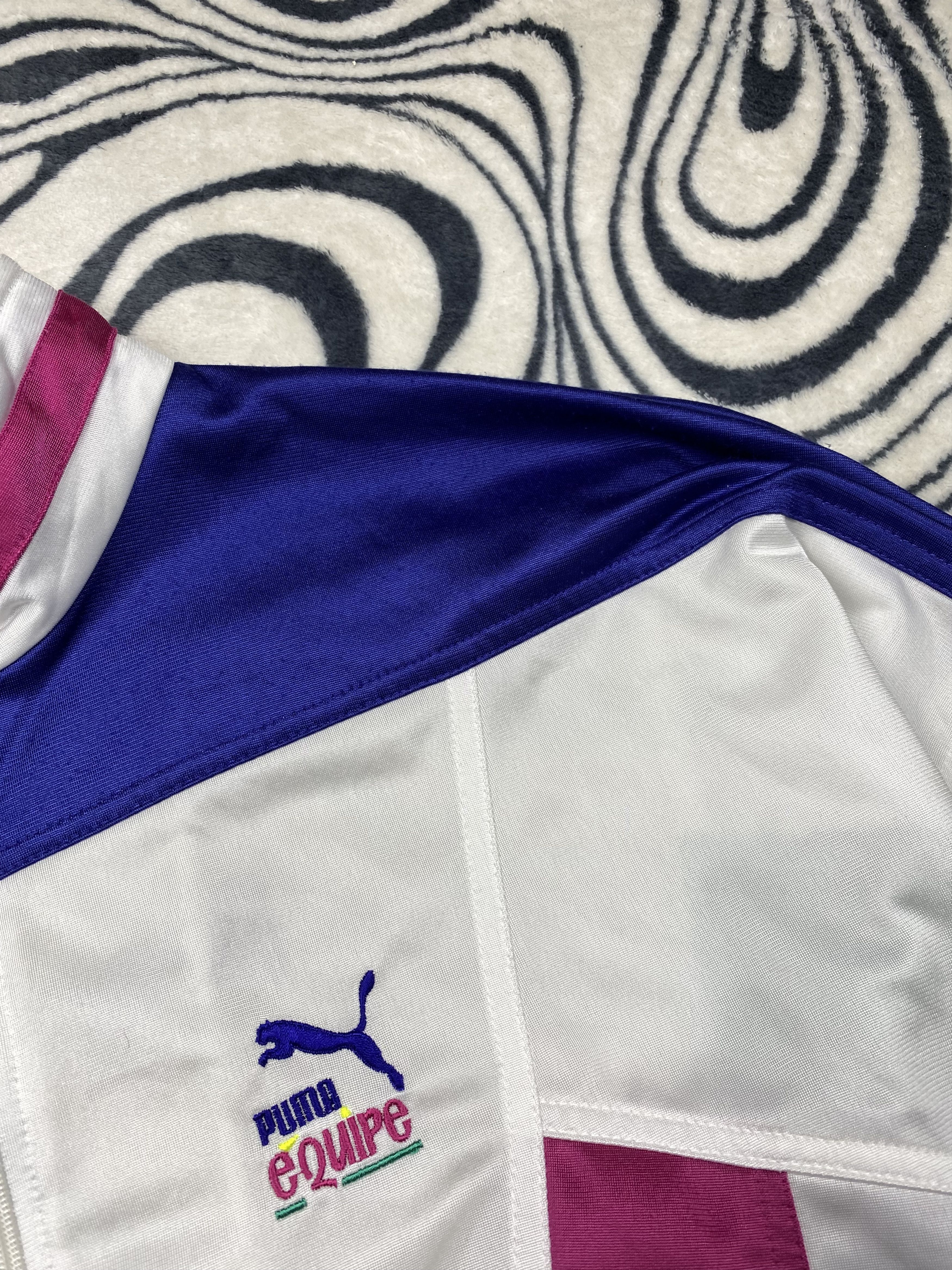 Puma Puma Equipe 90s Vintage Mens Track Top Jacket Size US XL / EU 56 / 4 - 4 Thumbnail