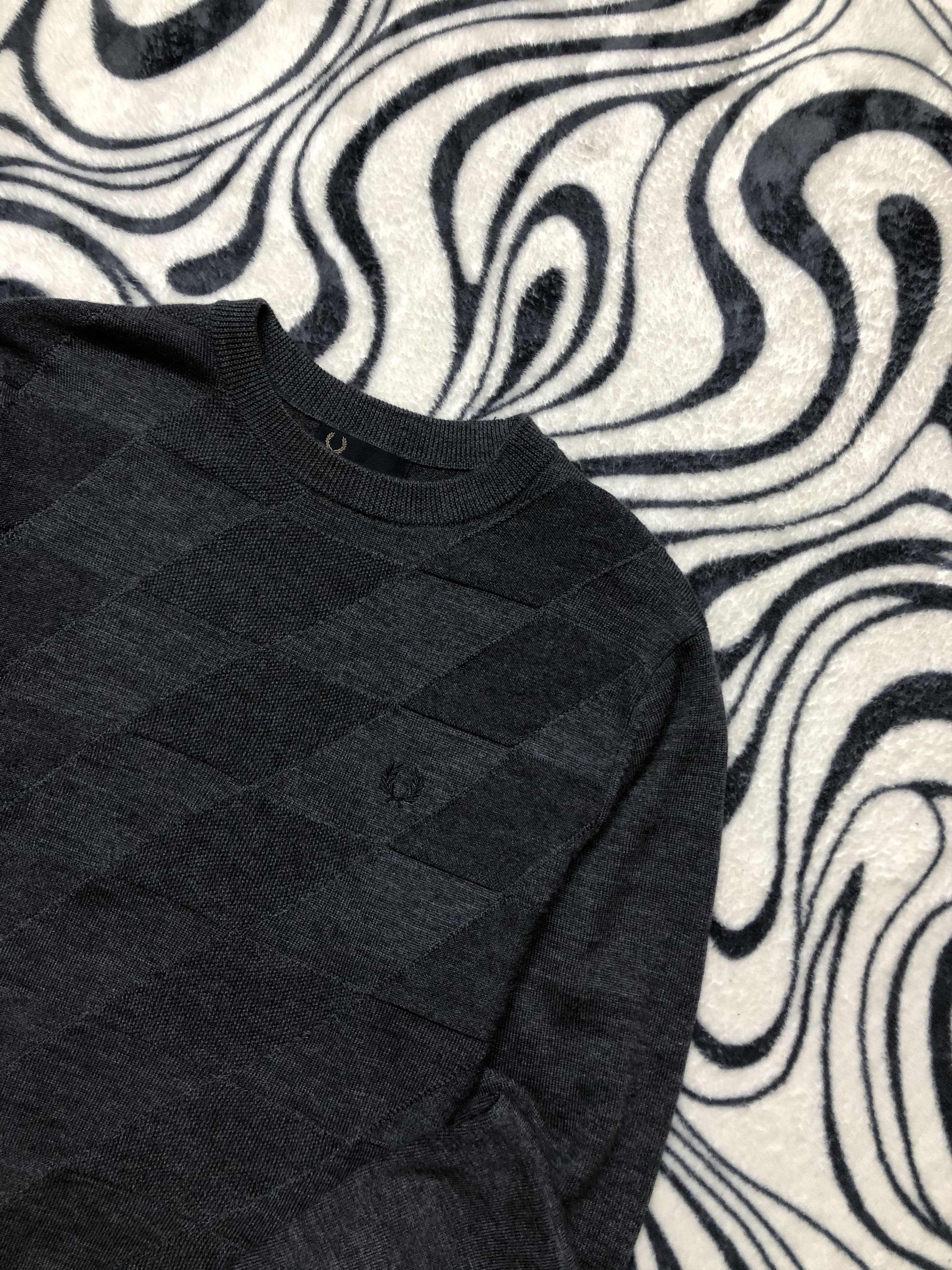 Fred Perry Fred Perry Vintage Merino Wool Sweater Size US M / EU 48-50 / 2 - 2 Thumbnail