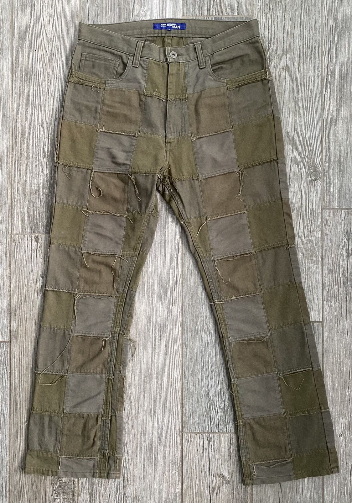 2006 Junya Watanabe Comme Des Garcons Olive Patchwork Pants