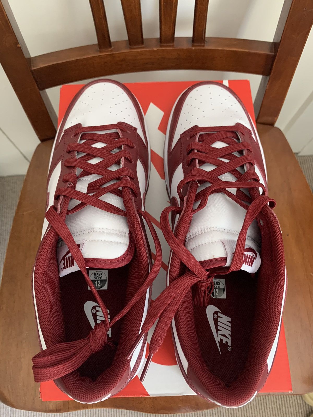 Nike Nike Dunk Low Team Red Size US 12 / EU 45 - 5 Thumbnail