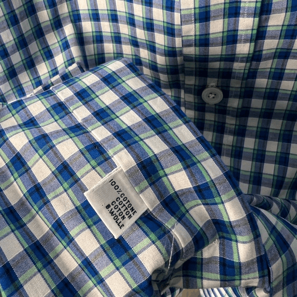 Kiton Kiton Striped Button-Down Shirt Size 40 15 3/4 Blue/Green Size US M / EU 48-50 / 2 - 4 Thumbnail