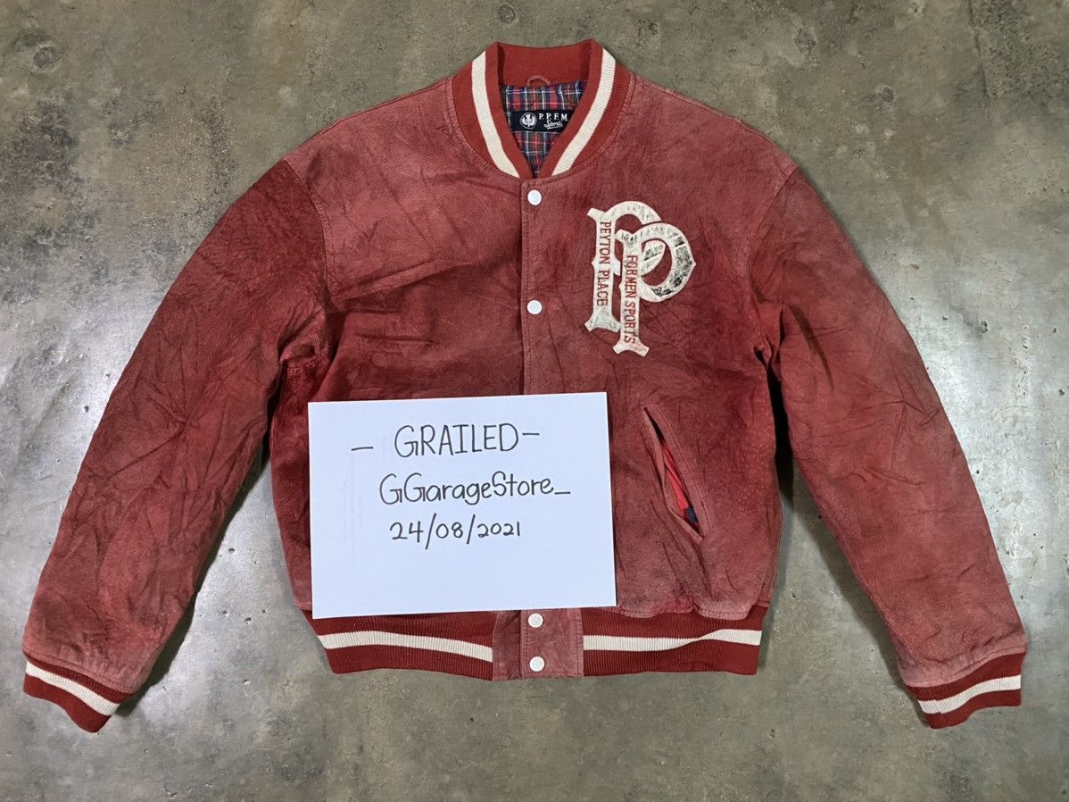 PPFM Vintage Peyton Place For Men Varsity Leather Jacket Size US L / EU 52-54 / 3 - 13 Thumbnail