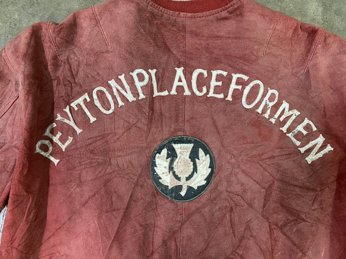 PPFM Vintage Peyton Place For Men Varsity Leather Jacket Size US L / EU 52-54 / 3 - 4 Thumbnail