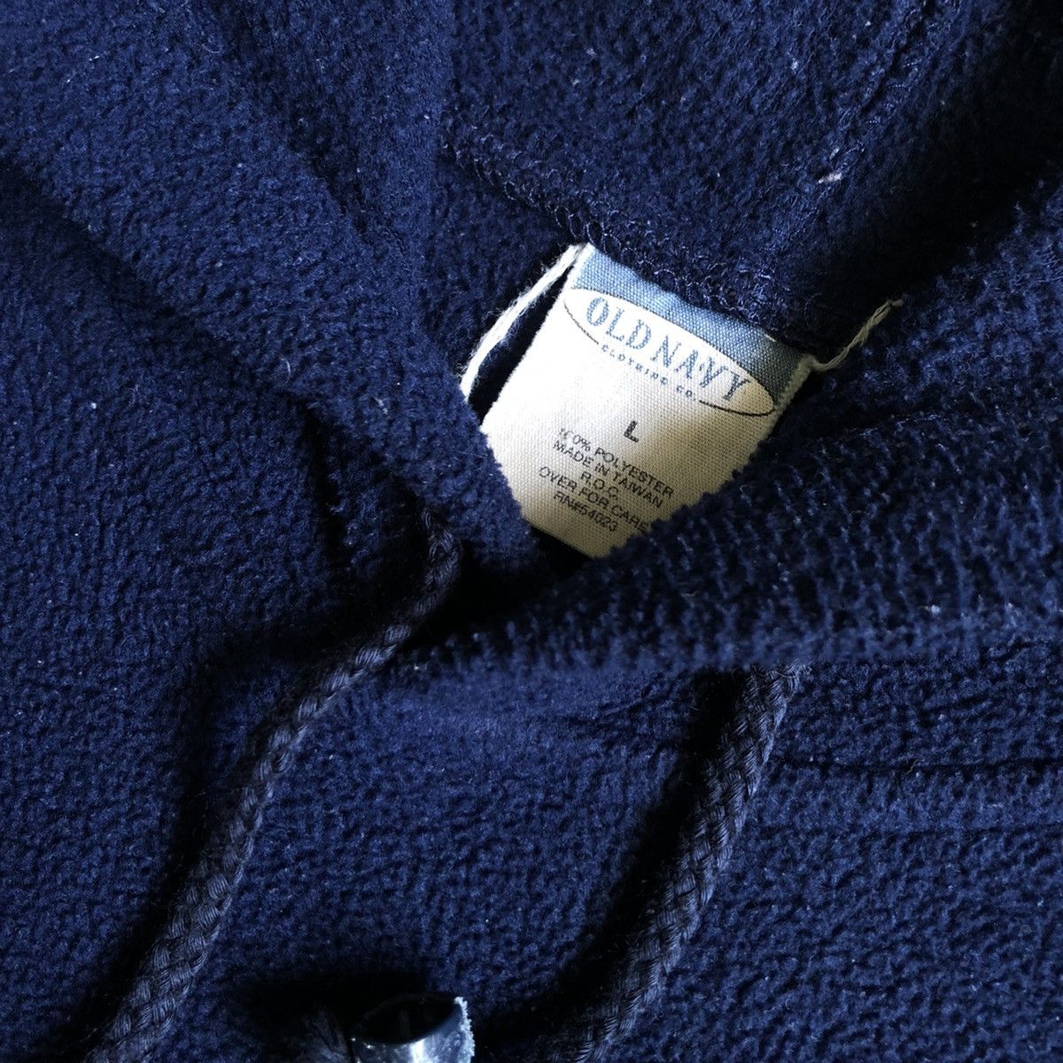 Old Navy Vintage 90s Old Navy Small Logo Fleece Pullover Hoodie Navy Size US XL / EU 56 / 4 - 4 Thumbnail