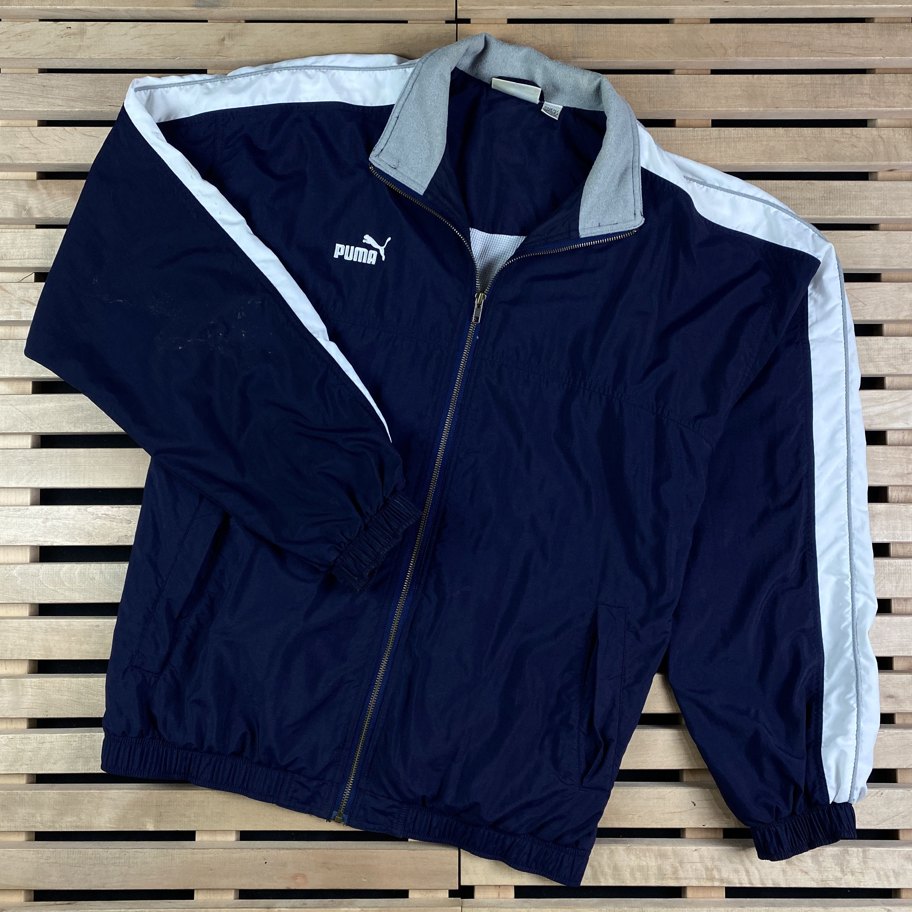 Puma × Vintage Mens Bomber Jacket Puma Vintage Size XL Size US XL / EU 56 / 4 - 1 Thumbnail