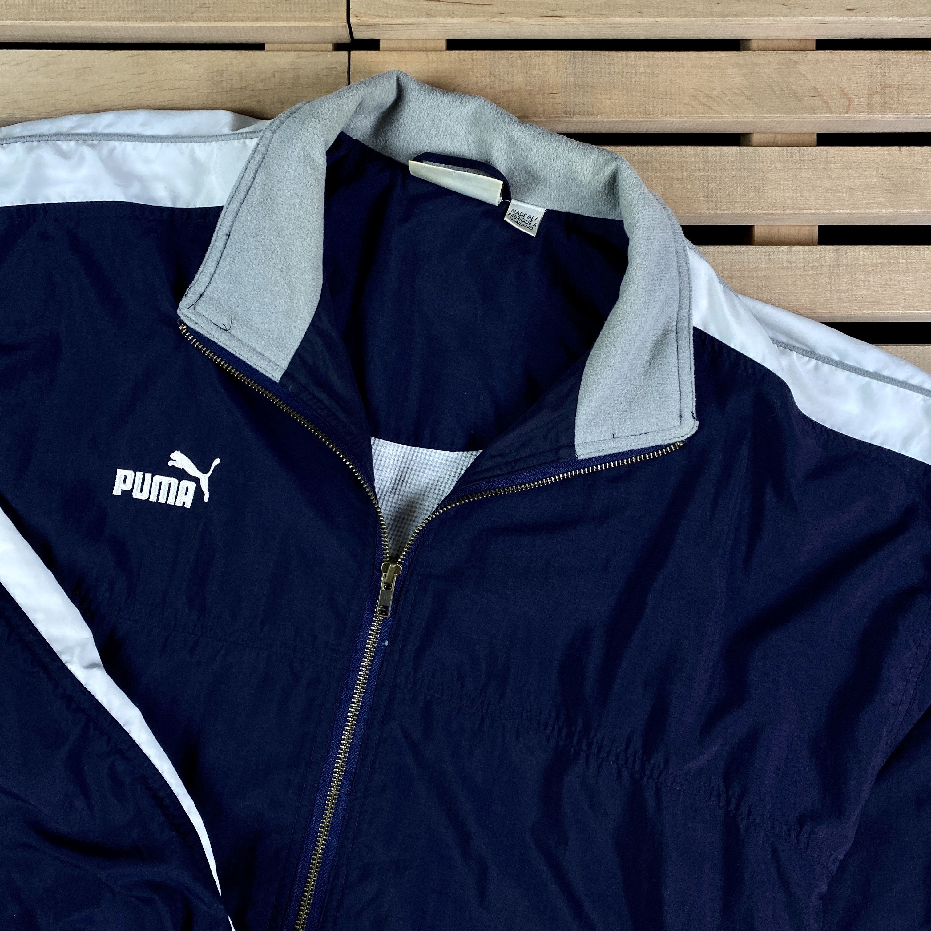 Puma × Vintage Mens Bomber Jacket Puma Vintage Size XL Size US XL / EU 56 / 4 - 2 Thumbnail