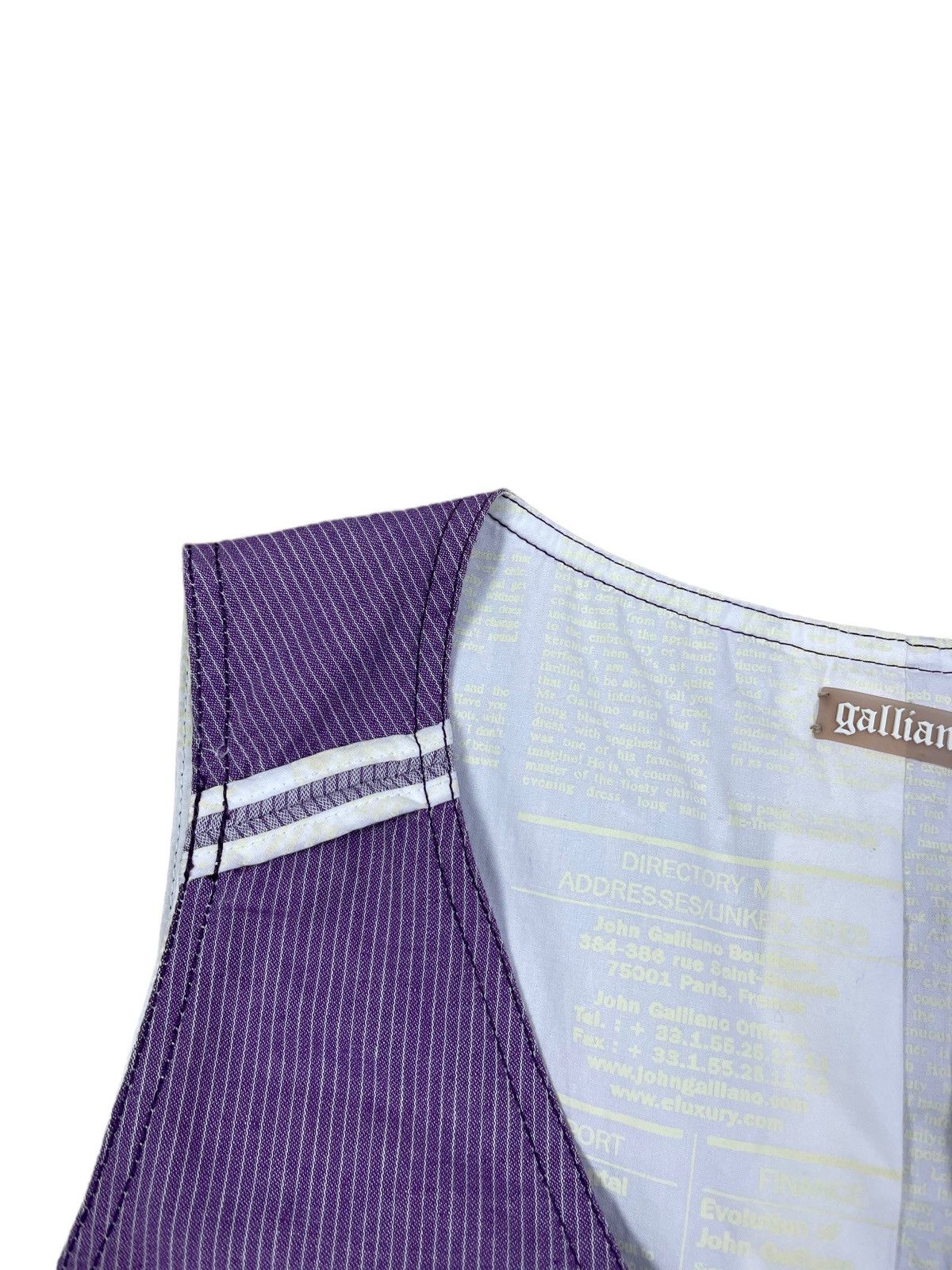 John Galliano Galliano Cotton Vest size 42 Size M / US 6-8 / IT 42-44 - 2 Thumbnail