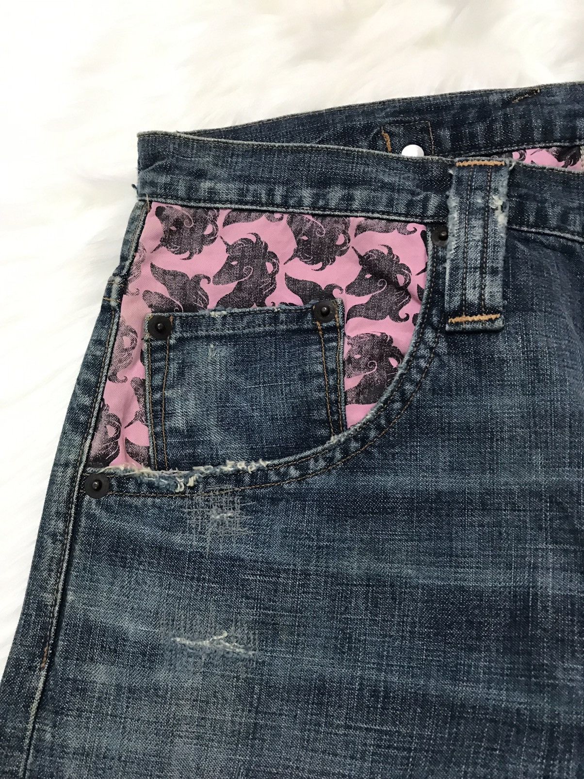 Designer × Japanese Brand × Seditionaries RNA Inc. Punk Designer Patchwork Denim Nice Design Jeans Size US 32 / EU 48 - 7 Thumbnail