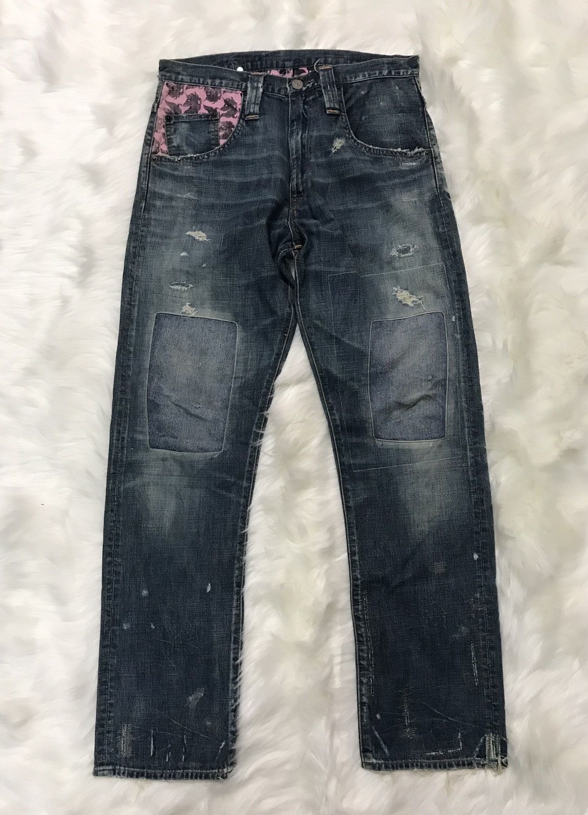 Designer × Japanese Brand × Seditionaries RNA Inc. Punk Designer Patchwork Denim Nice Design Jeans Size US 32 / EU 48 - 1 Thumbnail