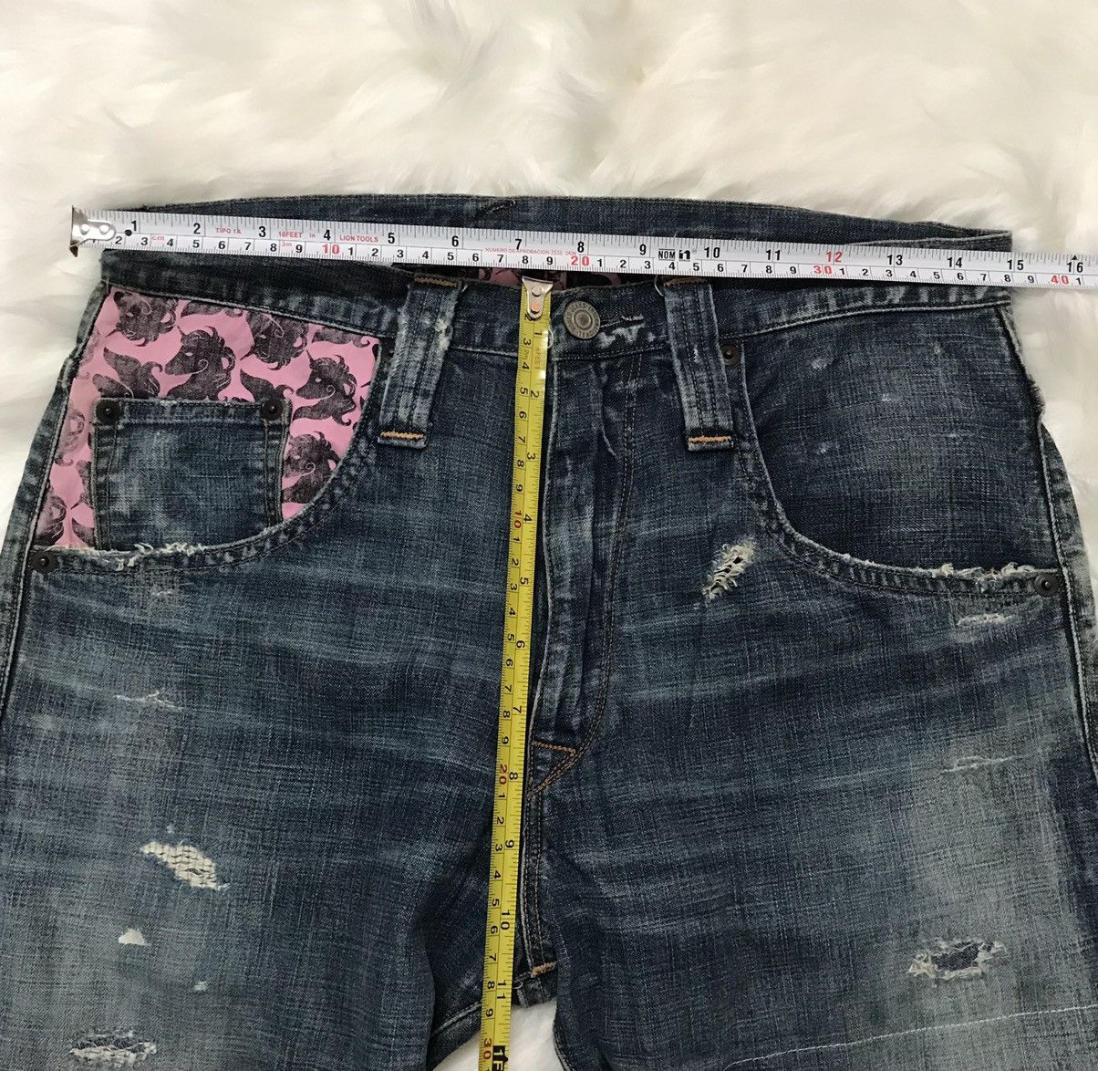 Designer × Japanese Brand × Seditionaries RNA Inc. Punk Designer Patchwork Denim Nice Design Jeans Size US 32 / EU 48 - 12 Thumbnail