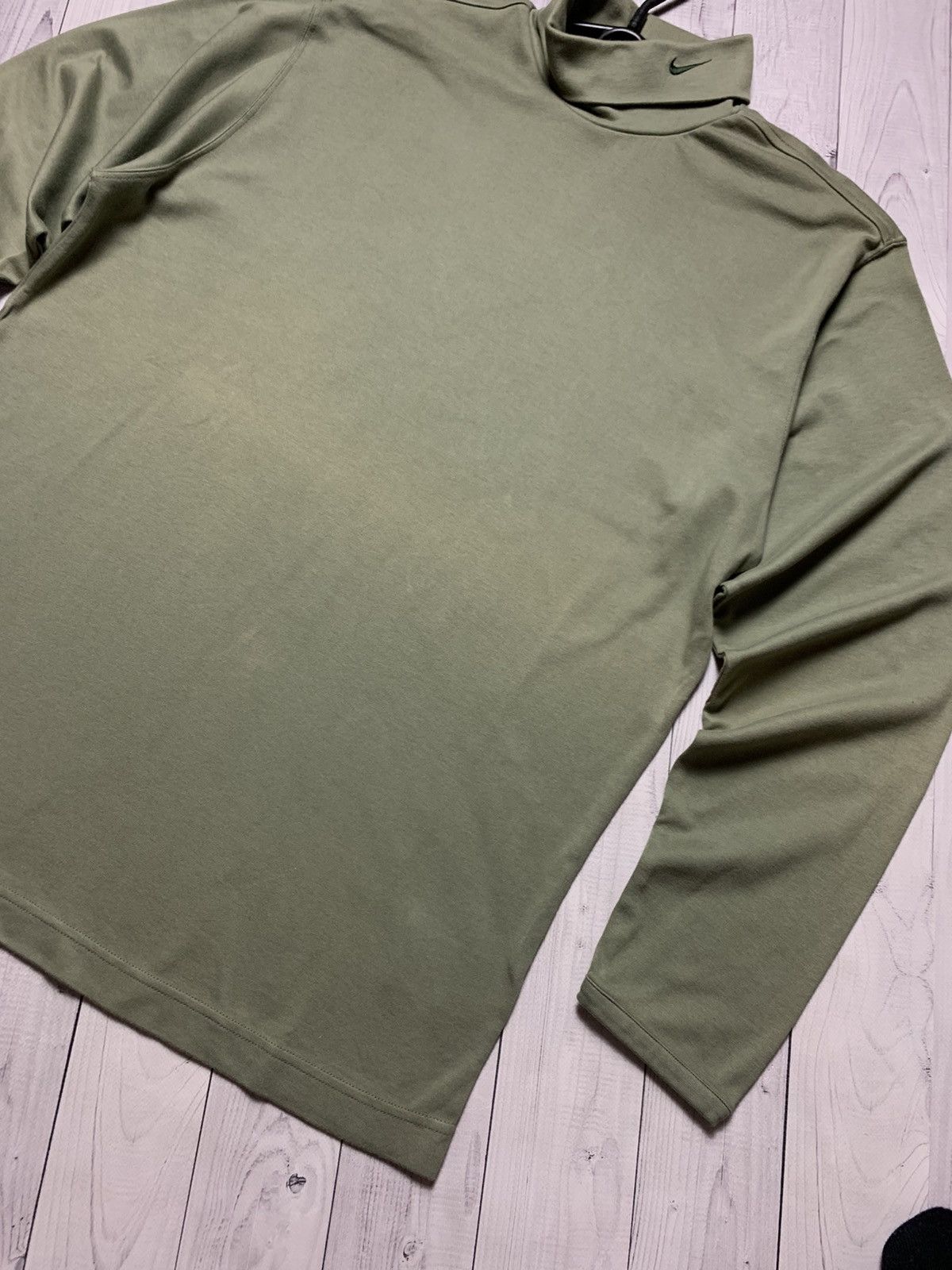 Nike × Vintage Vintage turtleneck Nike logo khaki size L Size US L / EU 52-54 / 3 - 4 Thumbnail
