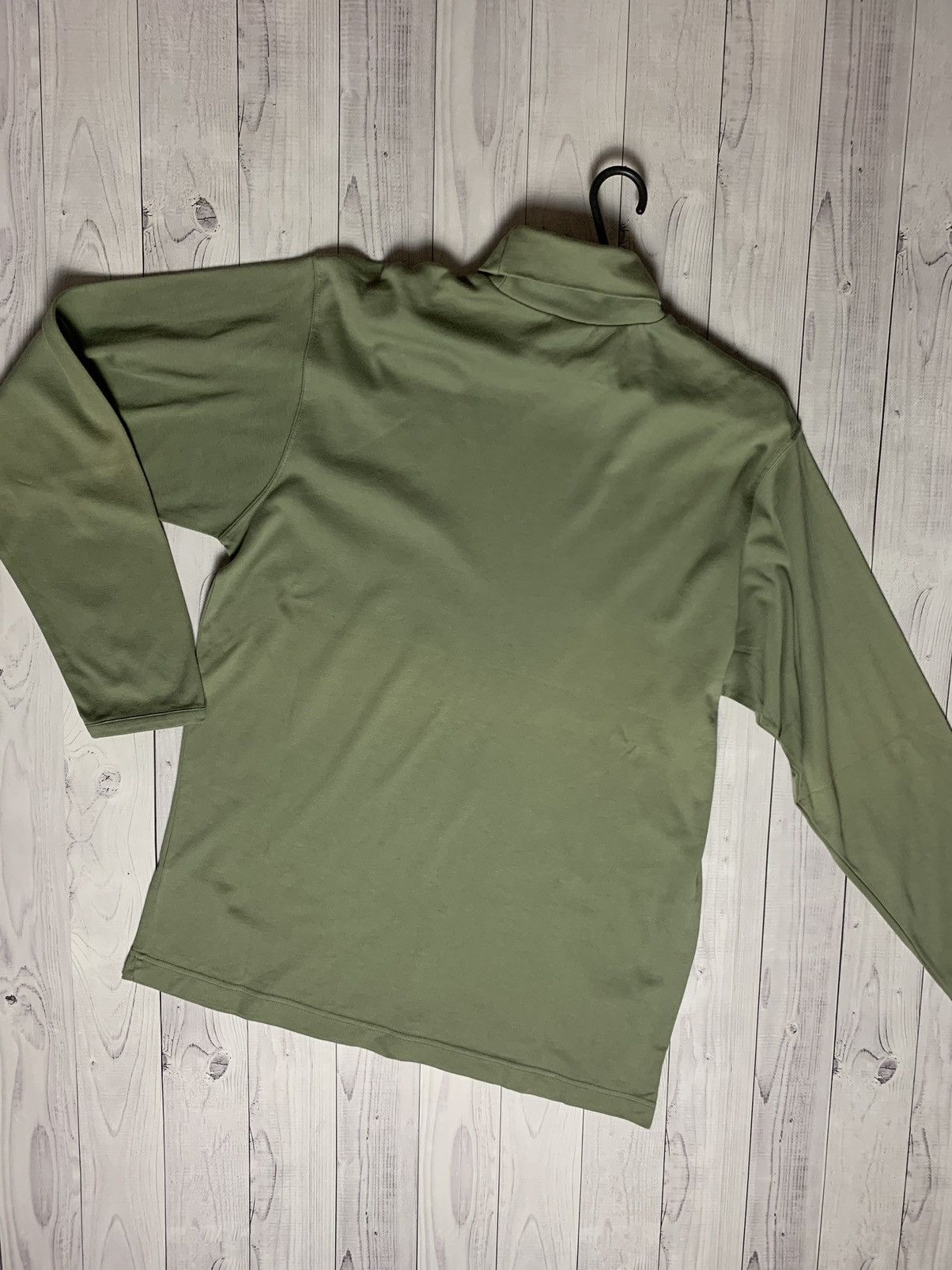 Nike × Vintage Vintage turtleneck Nike logo khaki size L Size US L / EU 52-54 / 3 - 6 Thumbnail