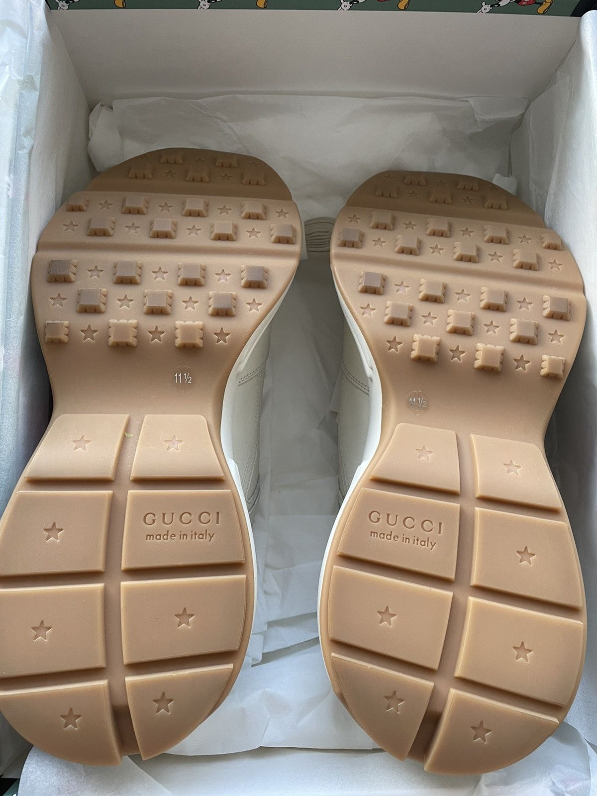 Disney × Gucci × Mickey Mouse New Super Rare Gucci x Mickey Mouse Rhyton Leather Sneaker Size US 12 / EU 45 - 3 Thumbnail