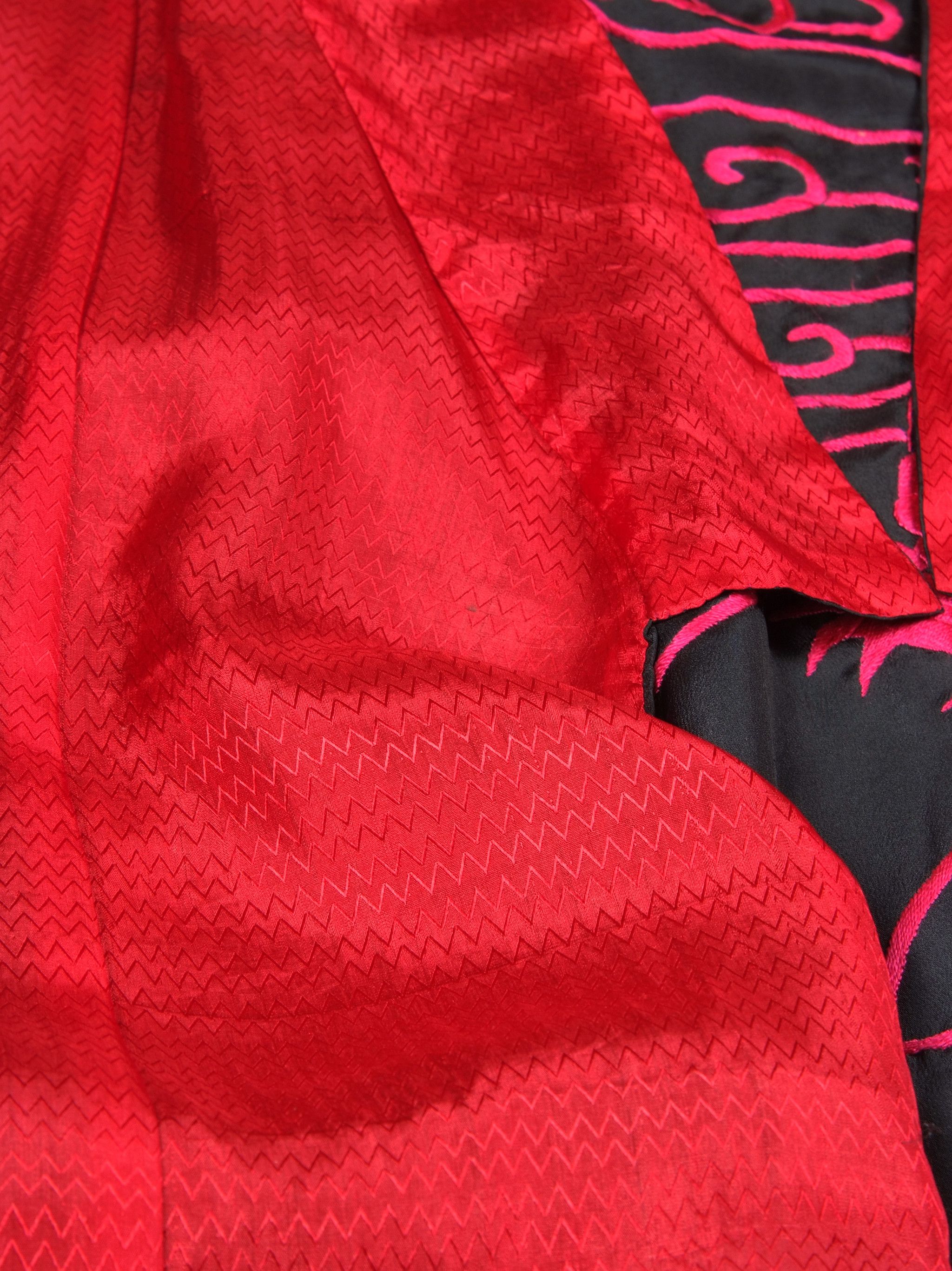 Japanese Brand × Vintage Vintage Japanese Silk Dragon Embroidered Kimono Size US XL / EU 56 / 4 - 6 Thumbnail